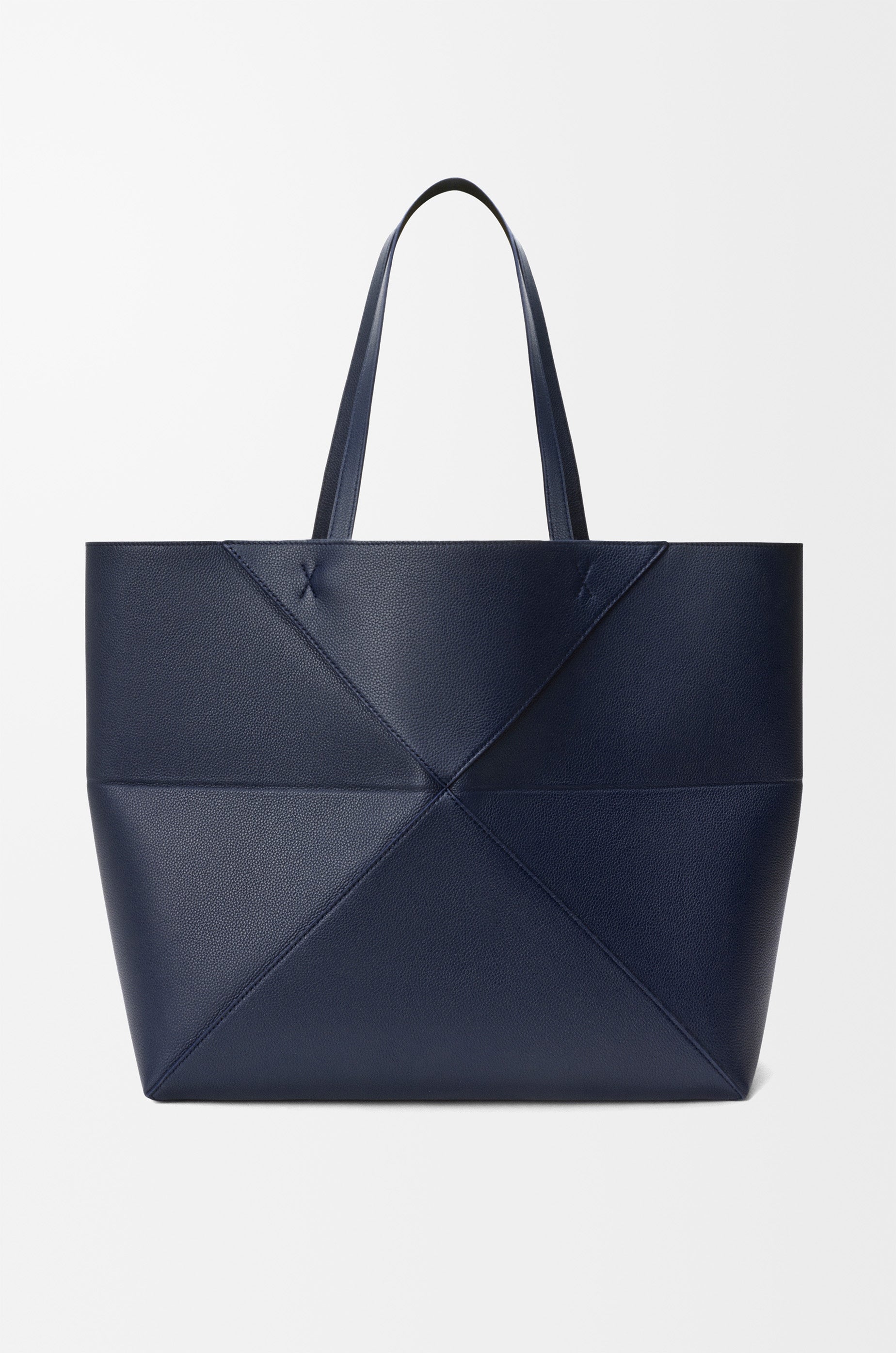 Loewe Large horizontal Puzzle Fold tote in soft grained calfskin