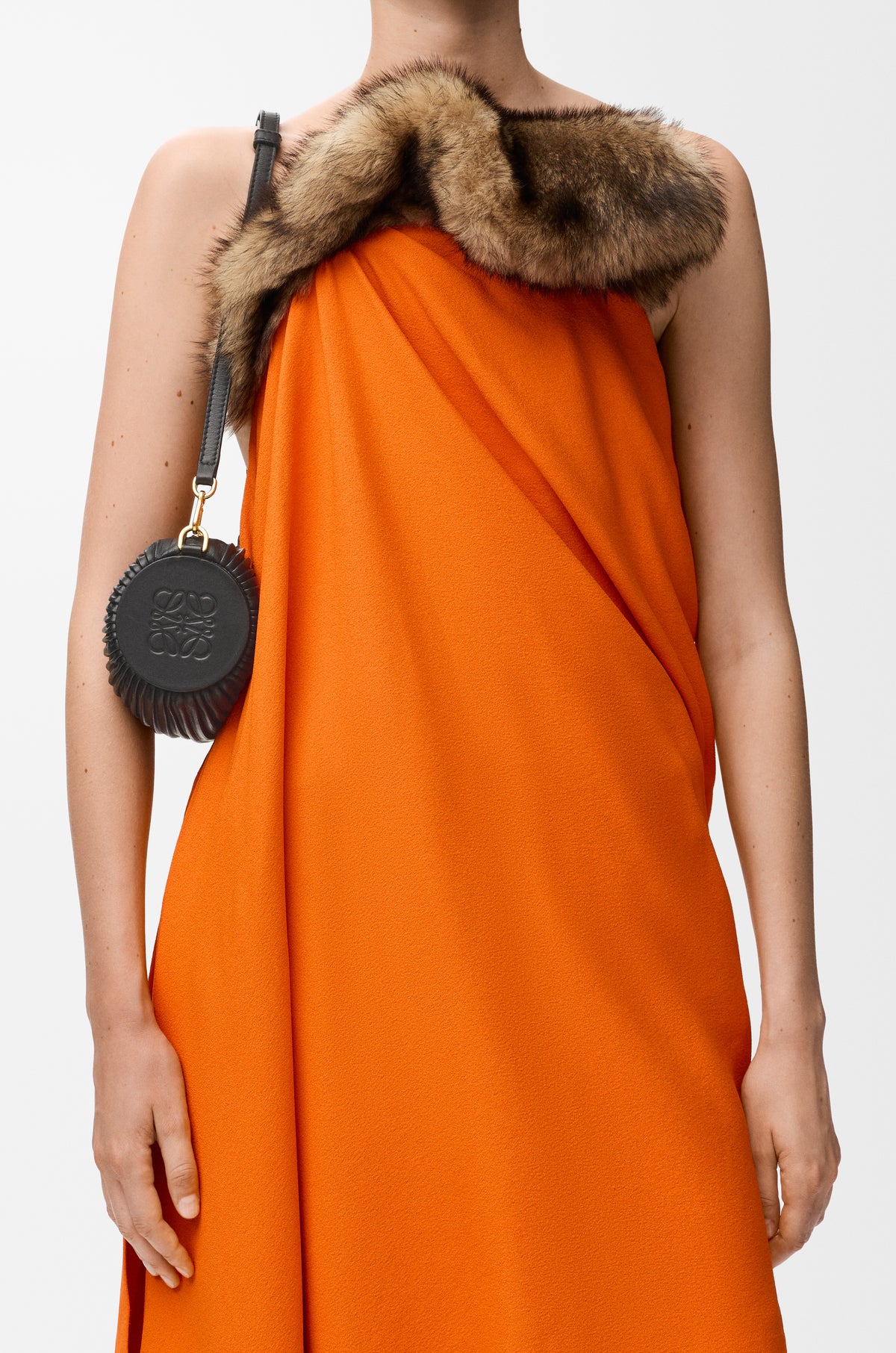 Loewe Bracelet Pouch in pleated nappa lambskin