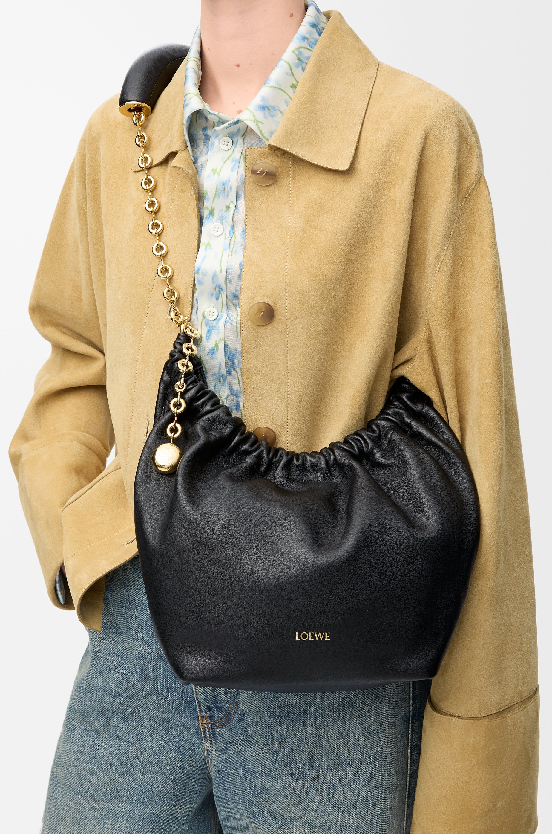 Loewe Small Squeeze bag in mellow nappa lambskin