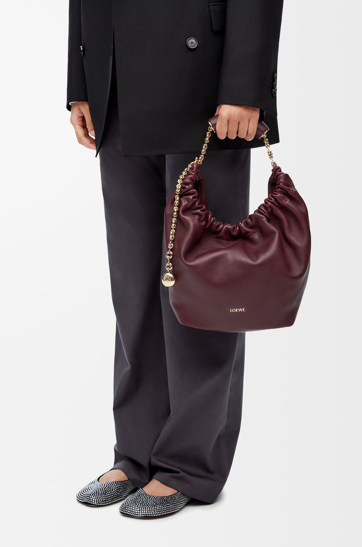 Loewe Small Squeeze bag in mellow nappa lambskin