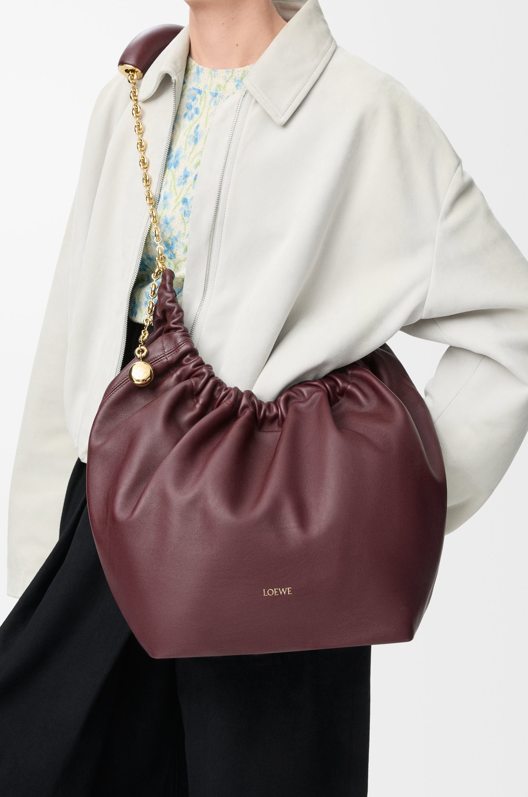 Loewe Medium Squeeze bag in mellow nappa lambskin