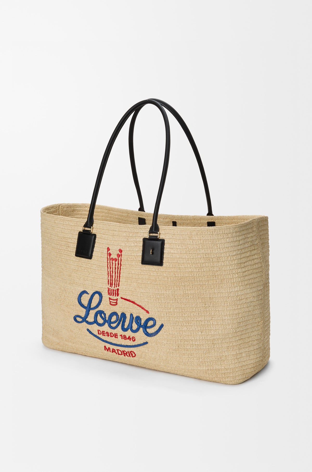 Loewe XL Verano tote in raffia