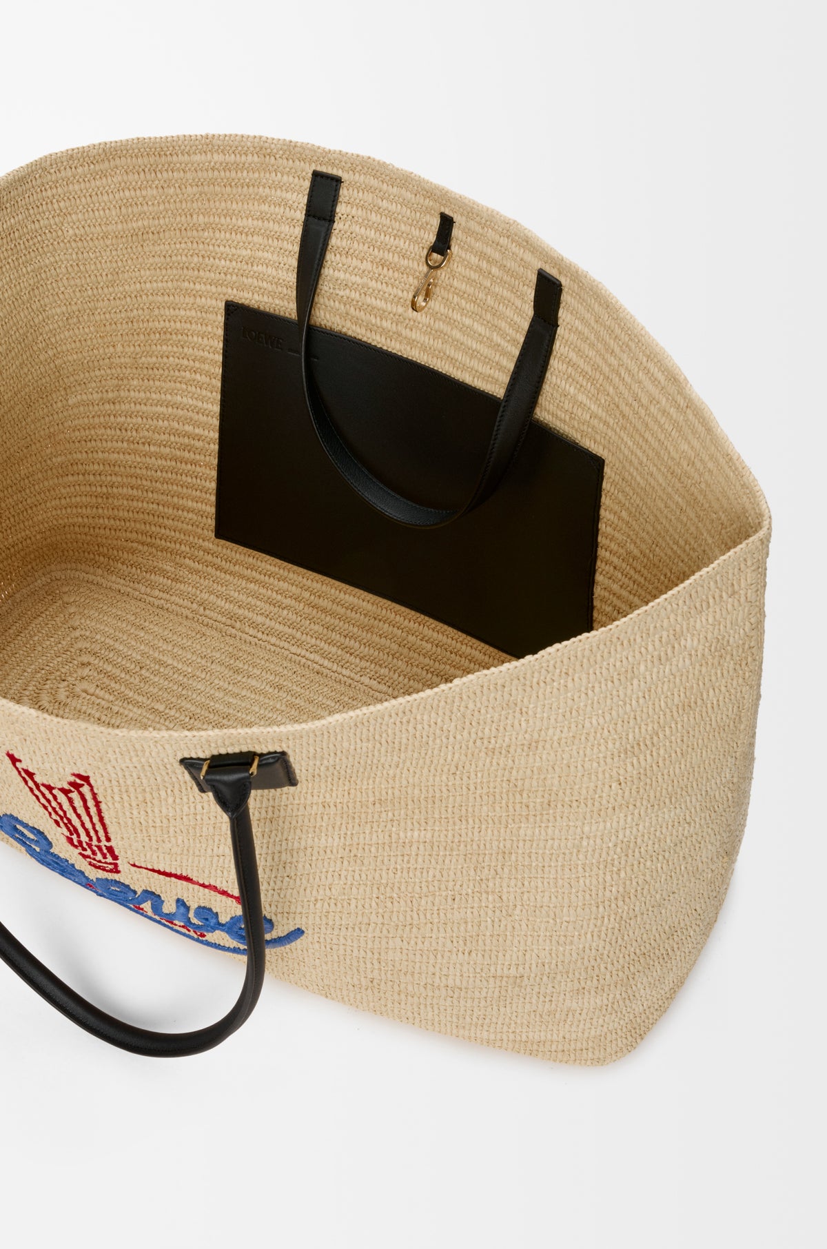Loewe XL Verano tote in raffia
