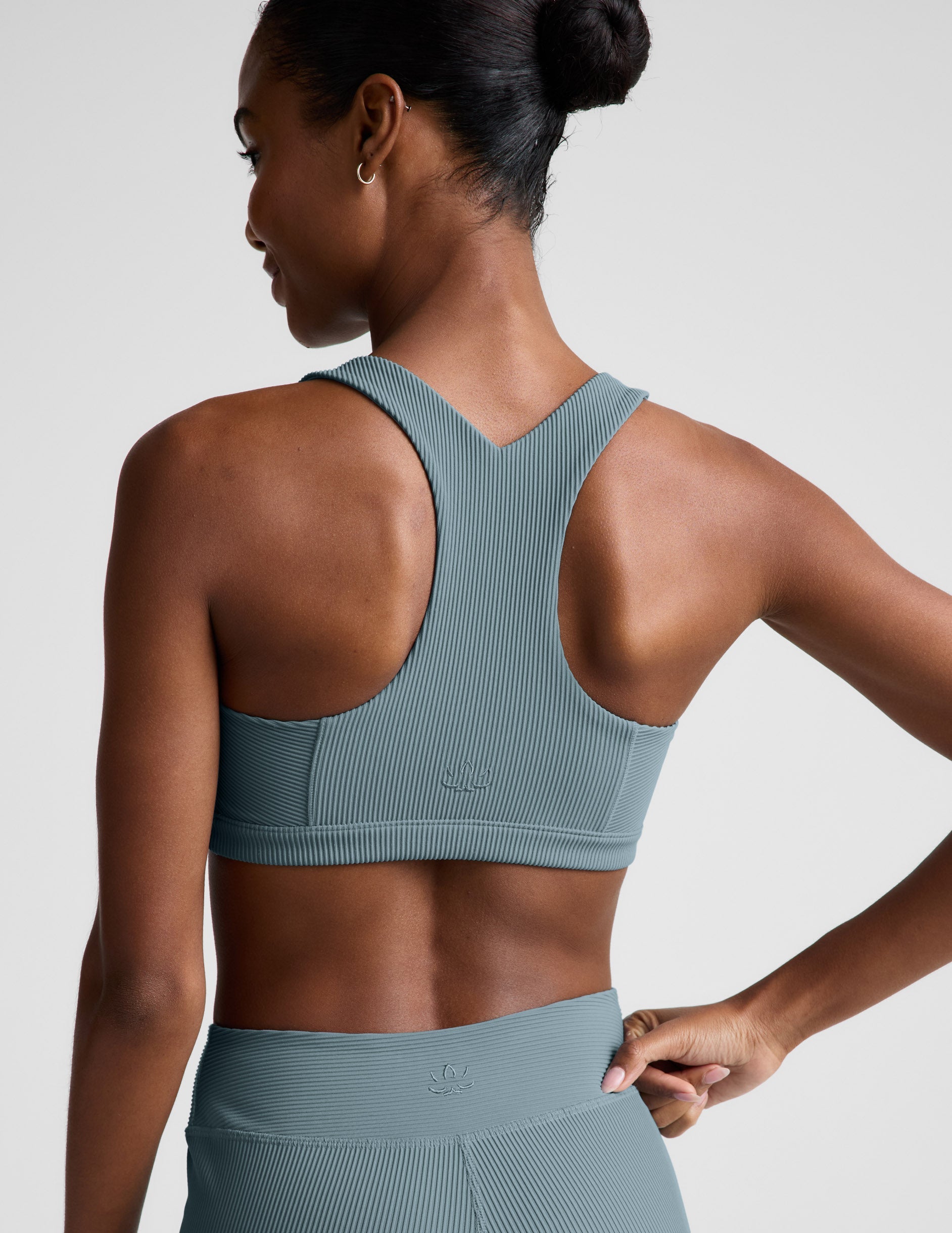 Beyond Yoga Impulse Ribbed Scoop Neck Bra Women's