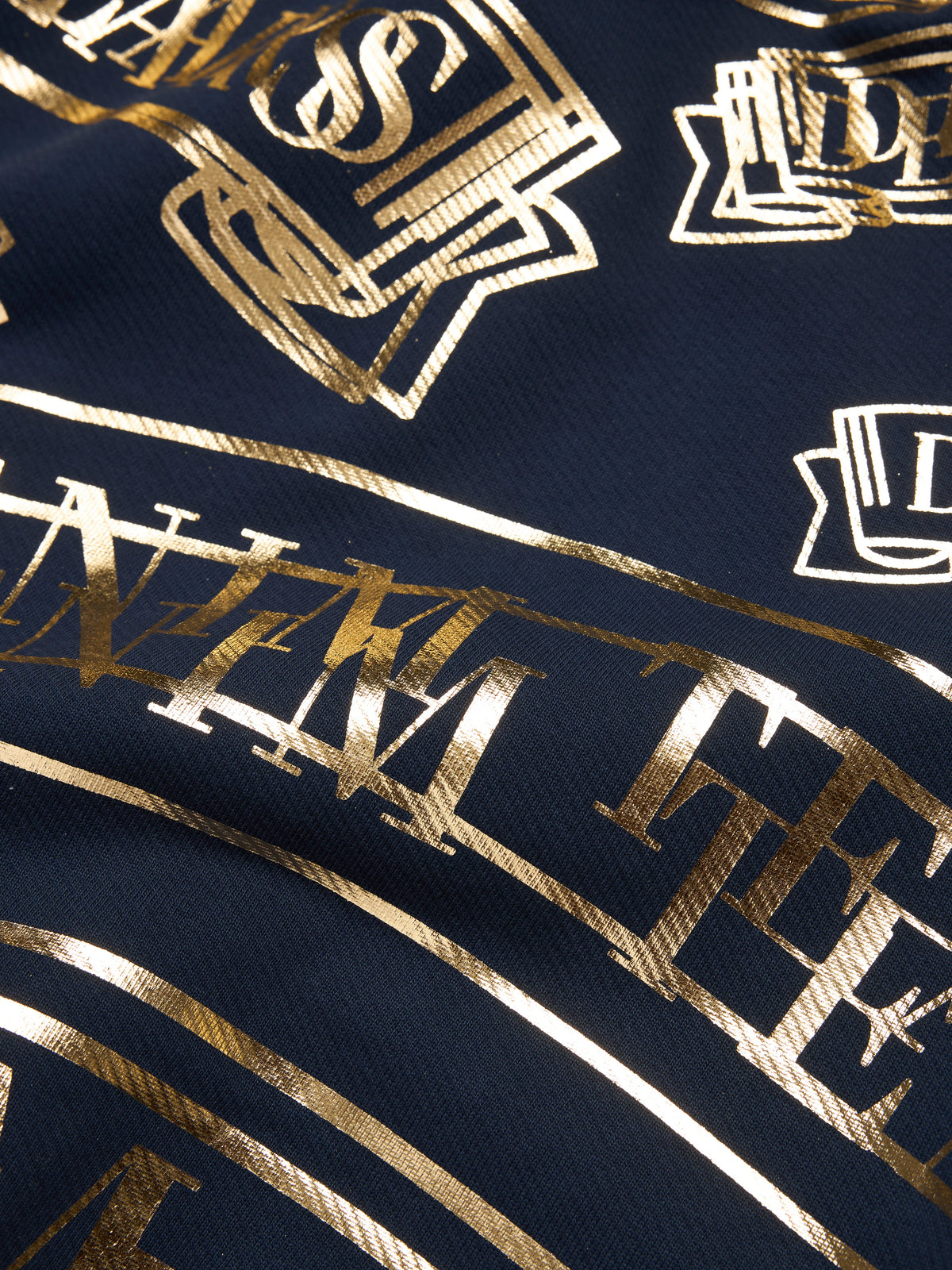 Denim Tears ADG Banner Print Crewneck Navy