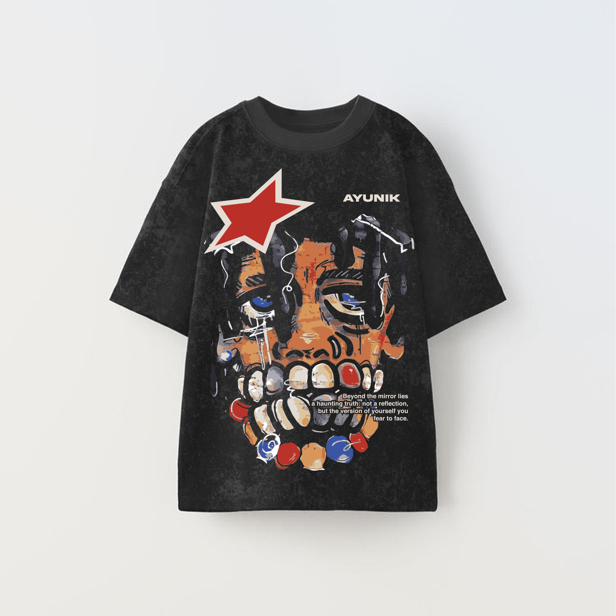 Beyond the mirror Tee (Stone washed)