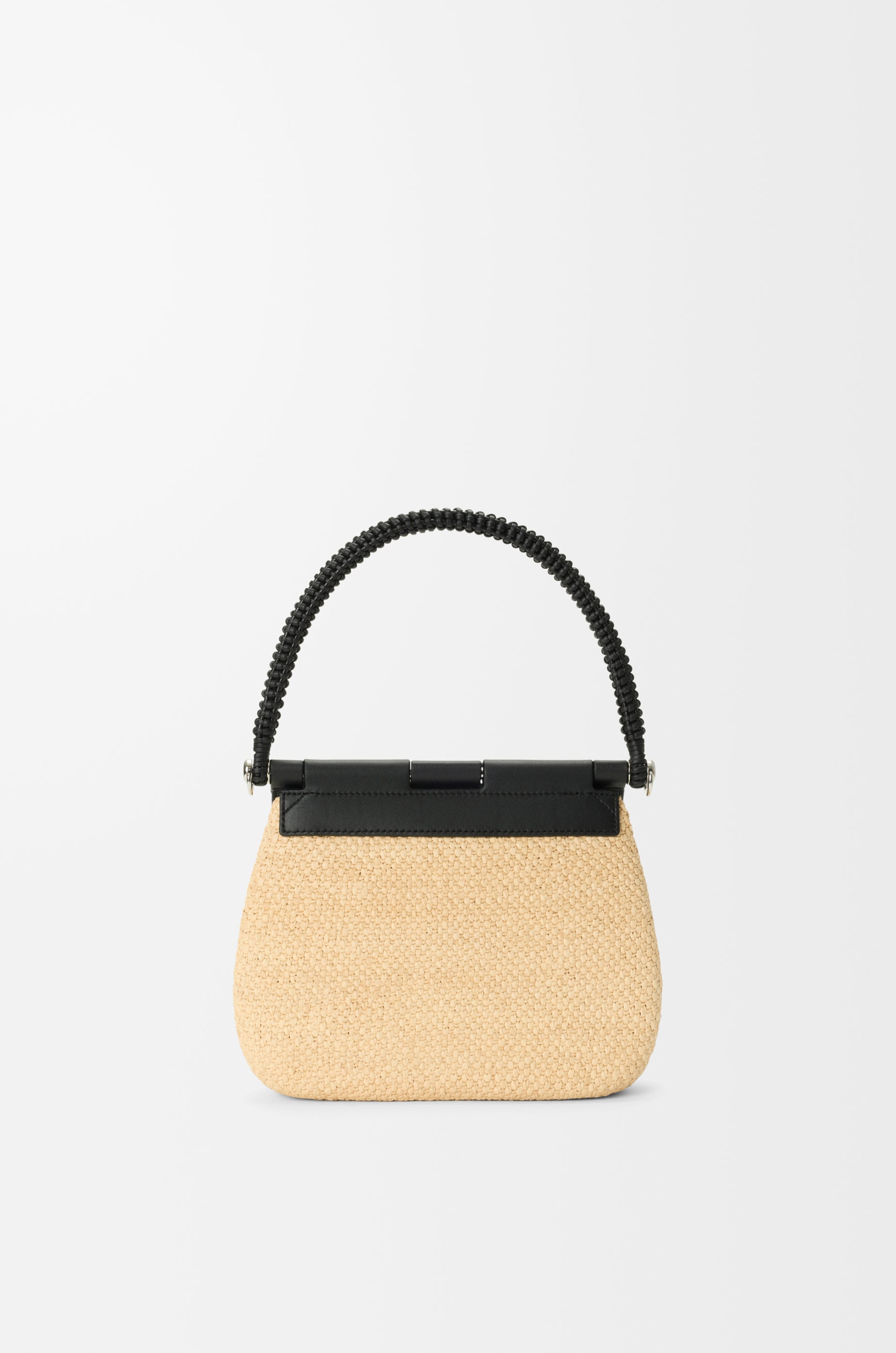 Loewe Medium Pescador bag in raffia and calfskin