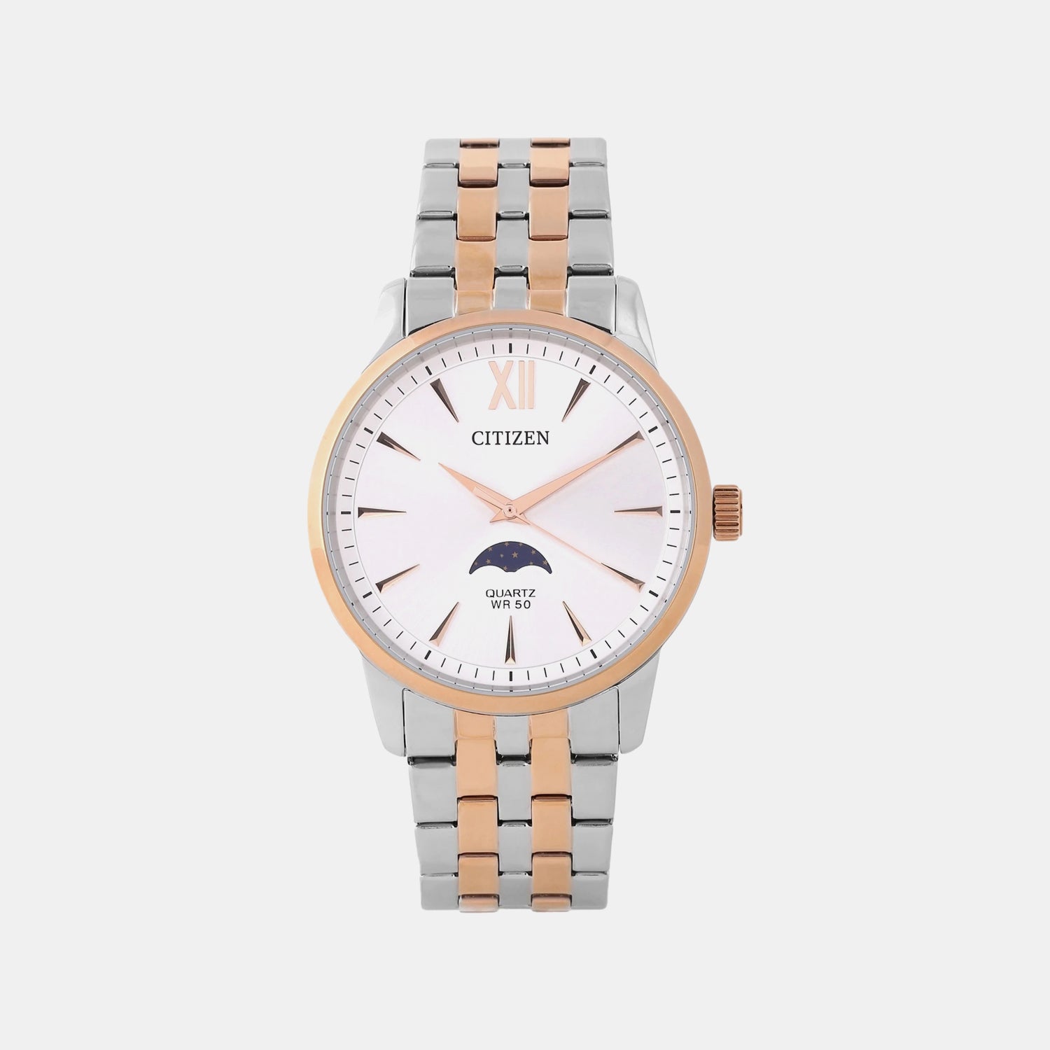 Citizen Men Quartz White Dial Analog Stainless Steel Ak5006-58A