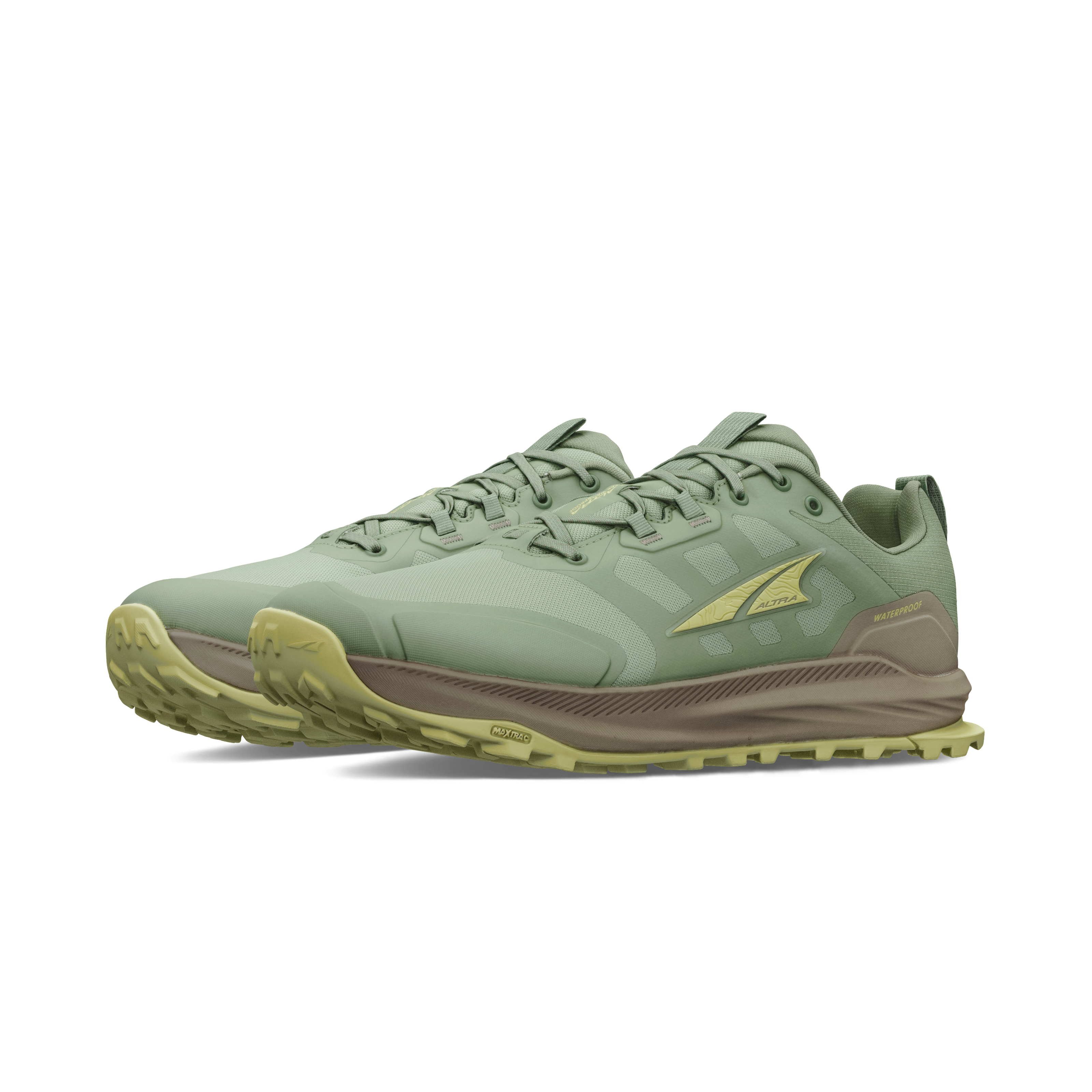 Altra Men's Lone Peak 9 Waterproof Low Green