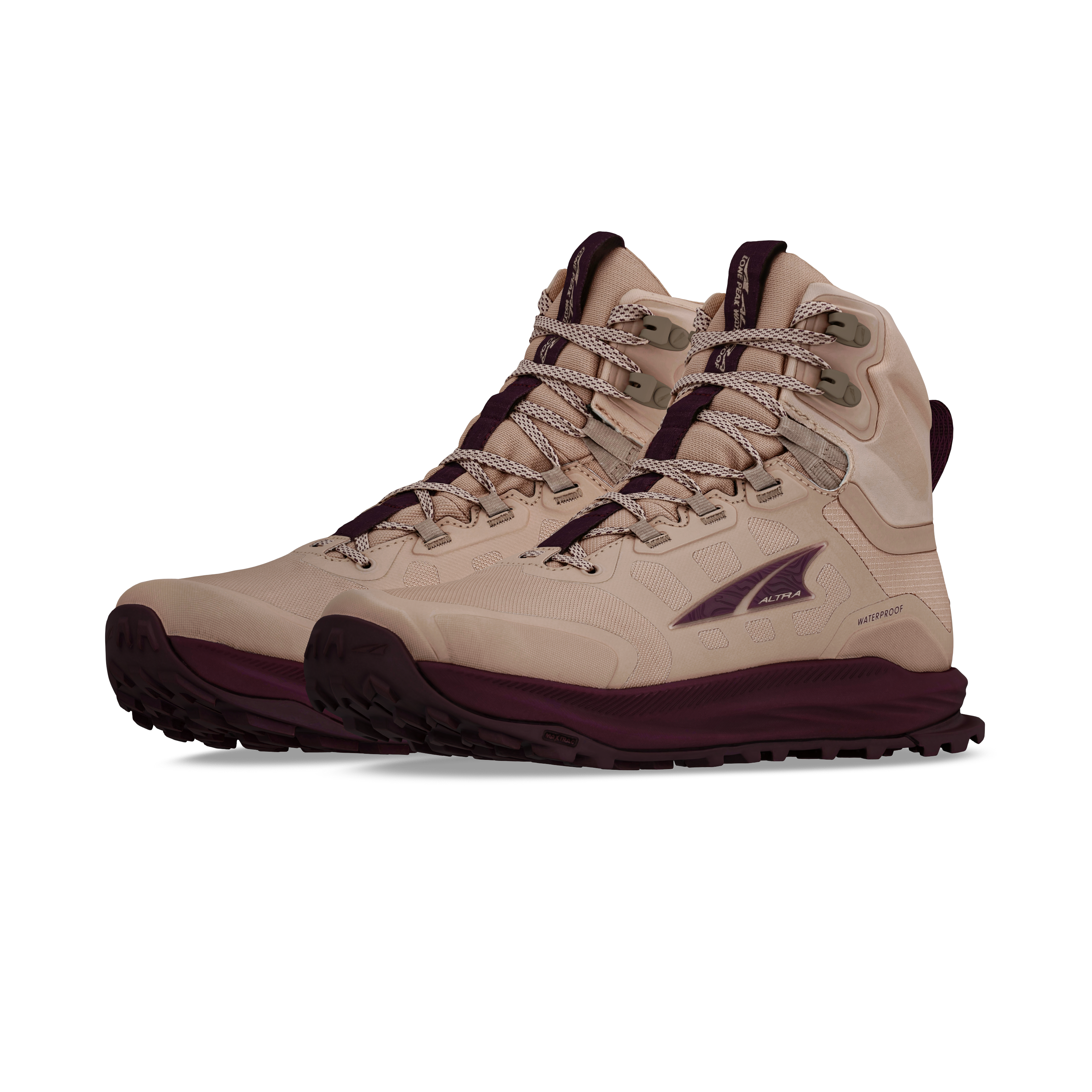Altra Women's Lone Peak 9 Waterproof Mid Taupe