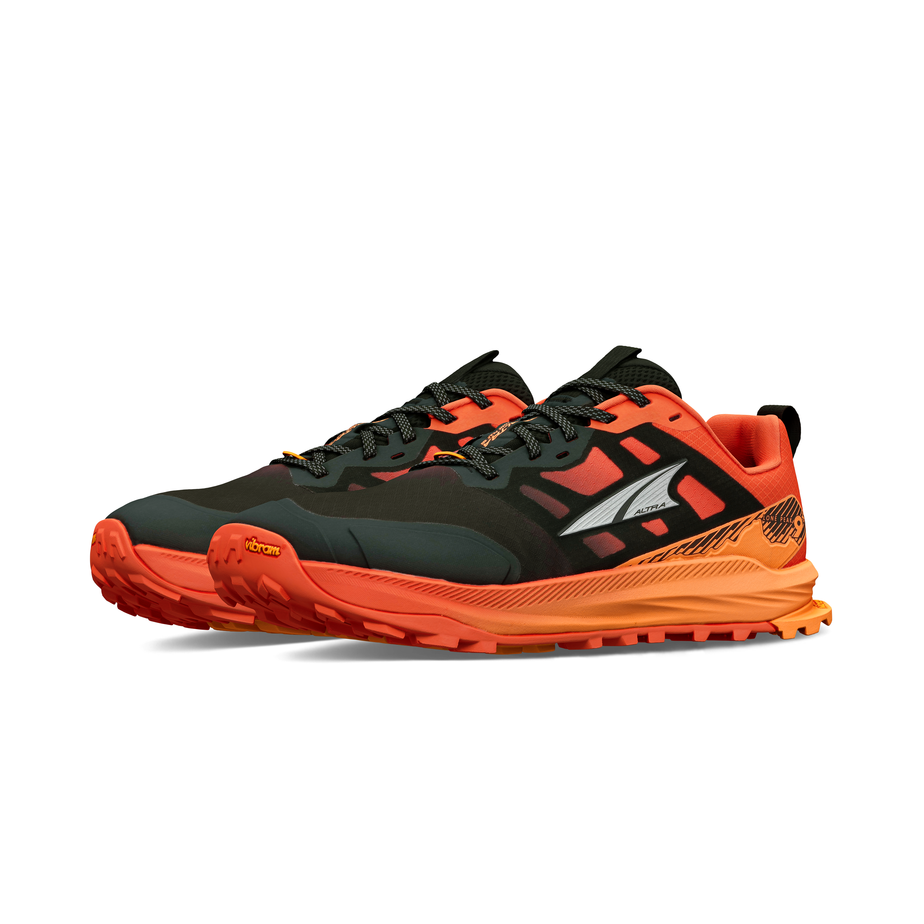 Altra Men's Lone Peak 9+ Black / Orange