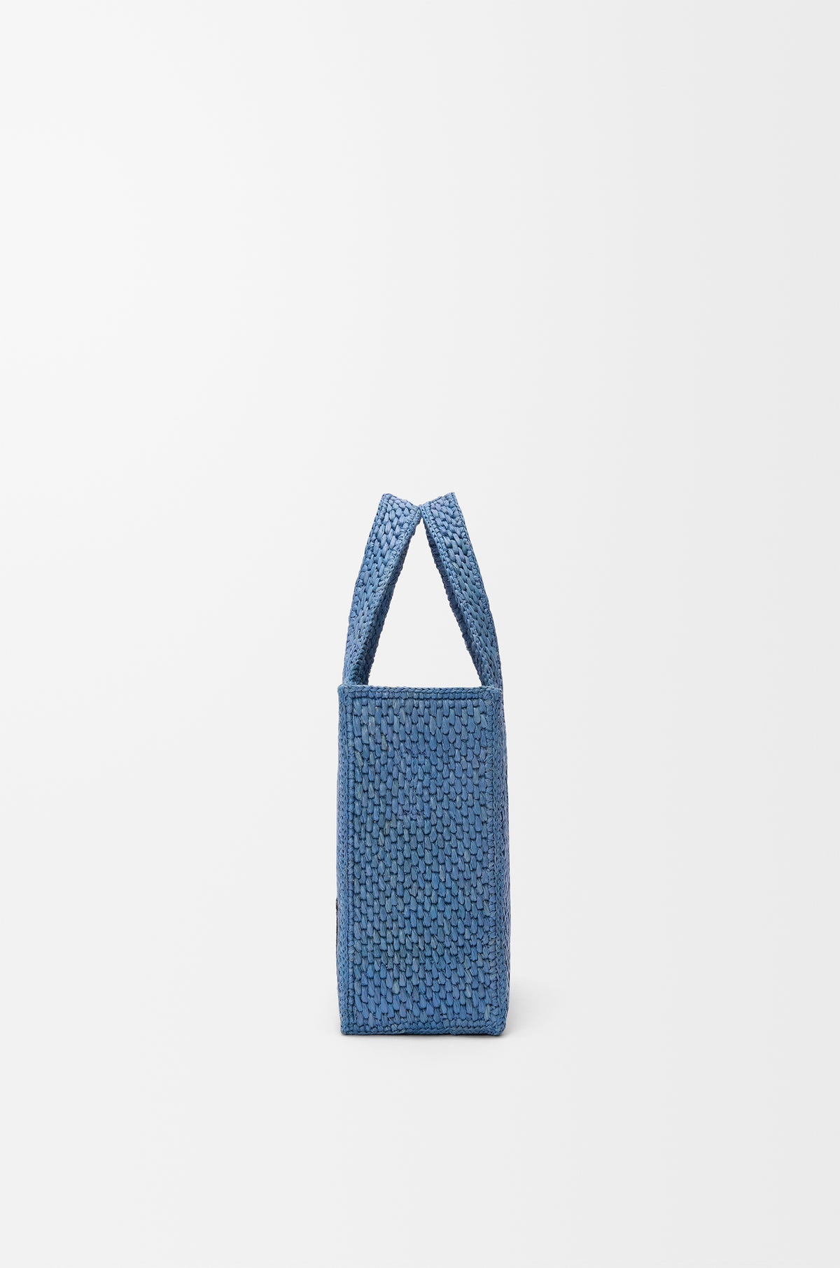Loewe Mini LOEWE Font tote in raffia