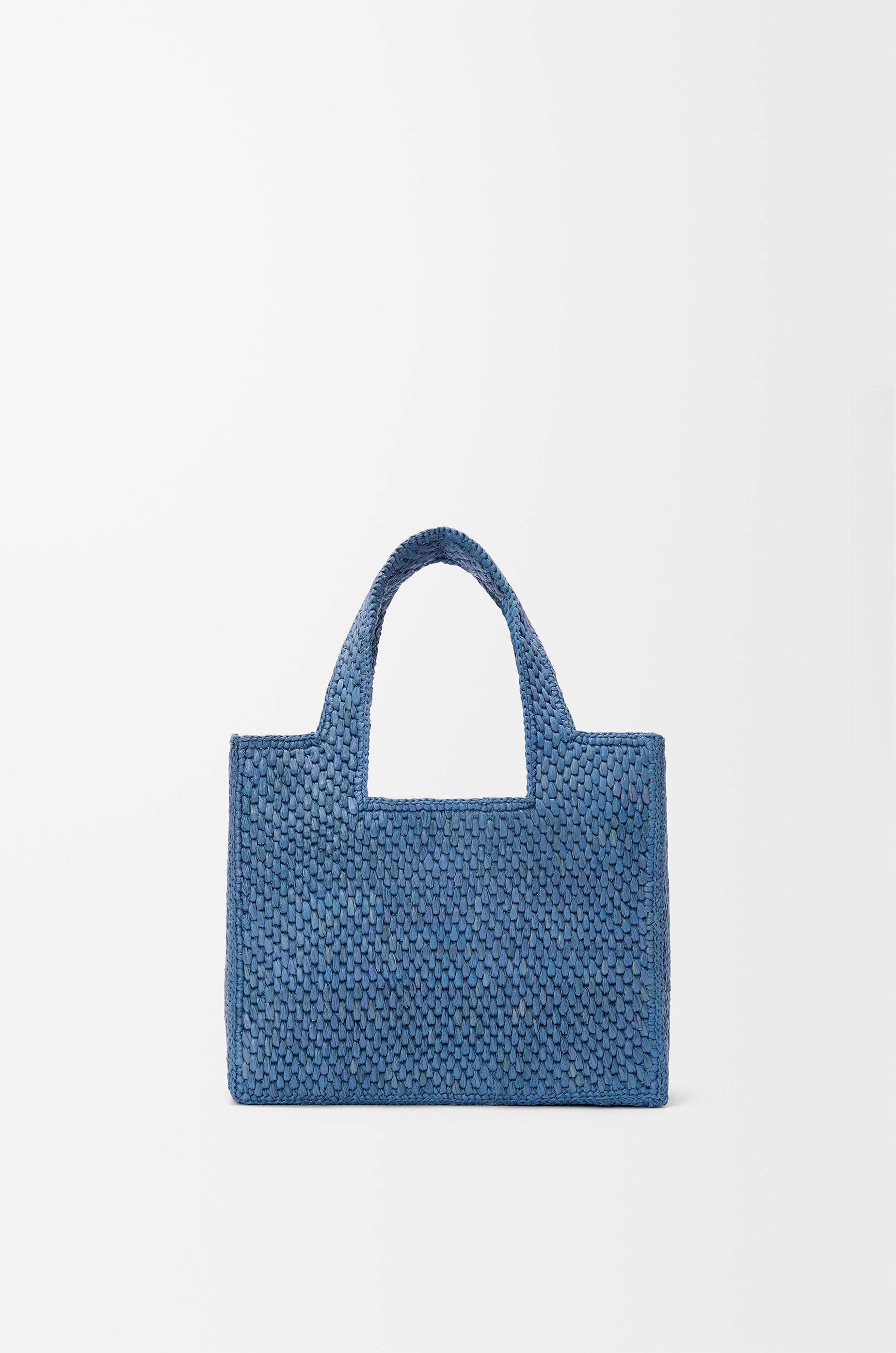 Loewe Mini LOEWE Font tote in raffia