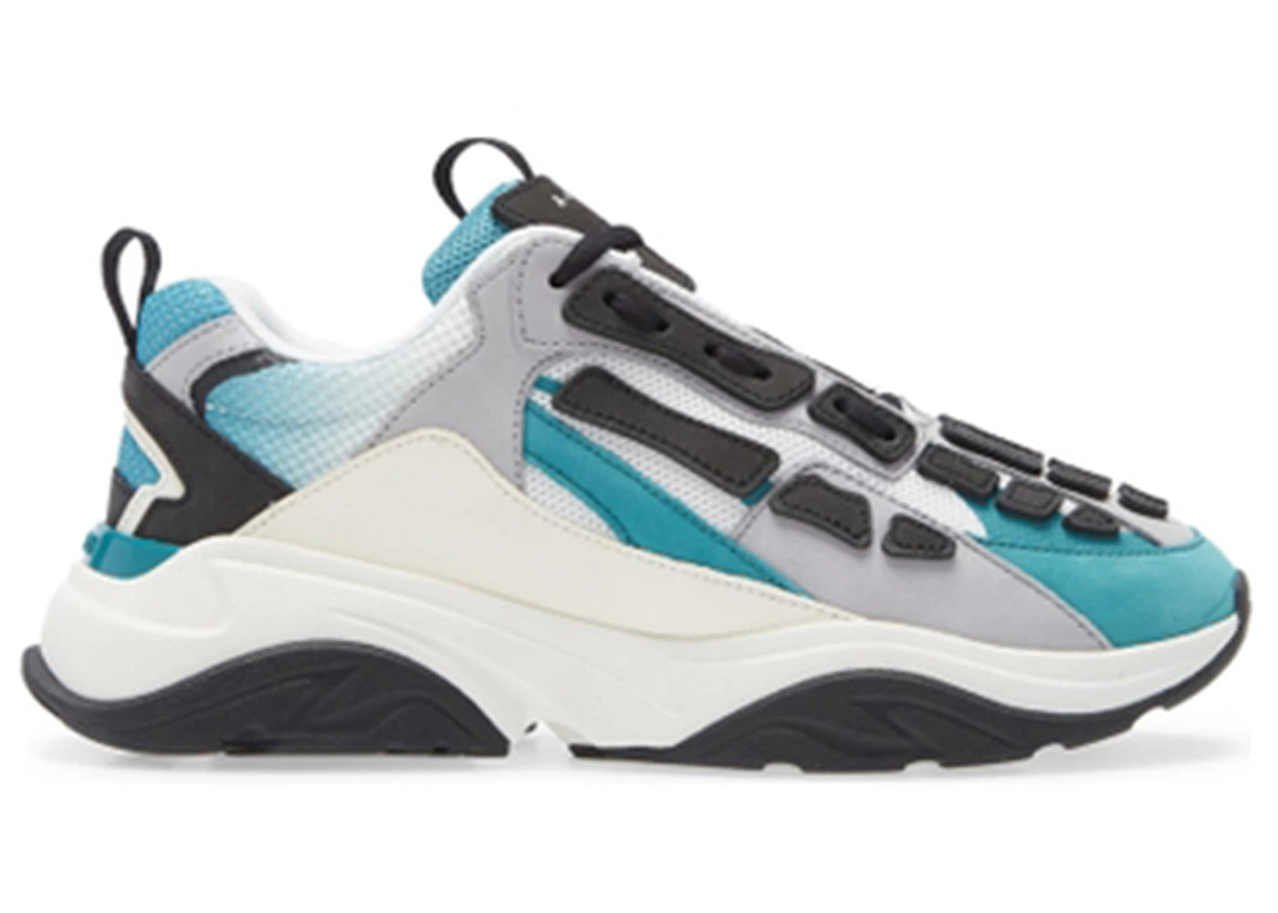 Amiri Bone Runner White Black Blue Grass