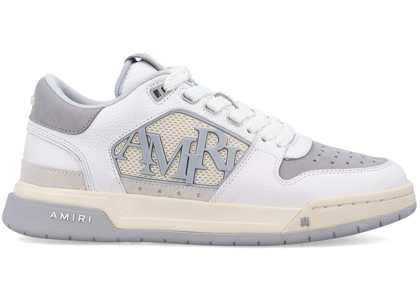 Amiri Classic Low White Grey Toe