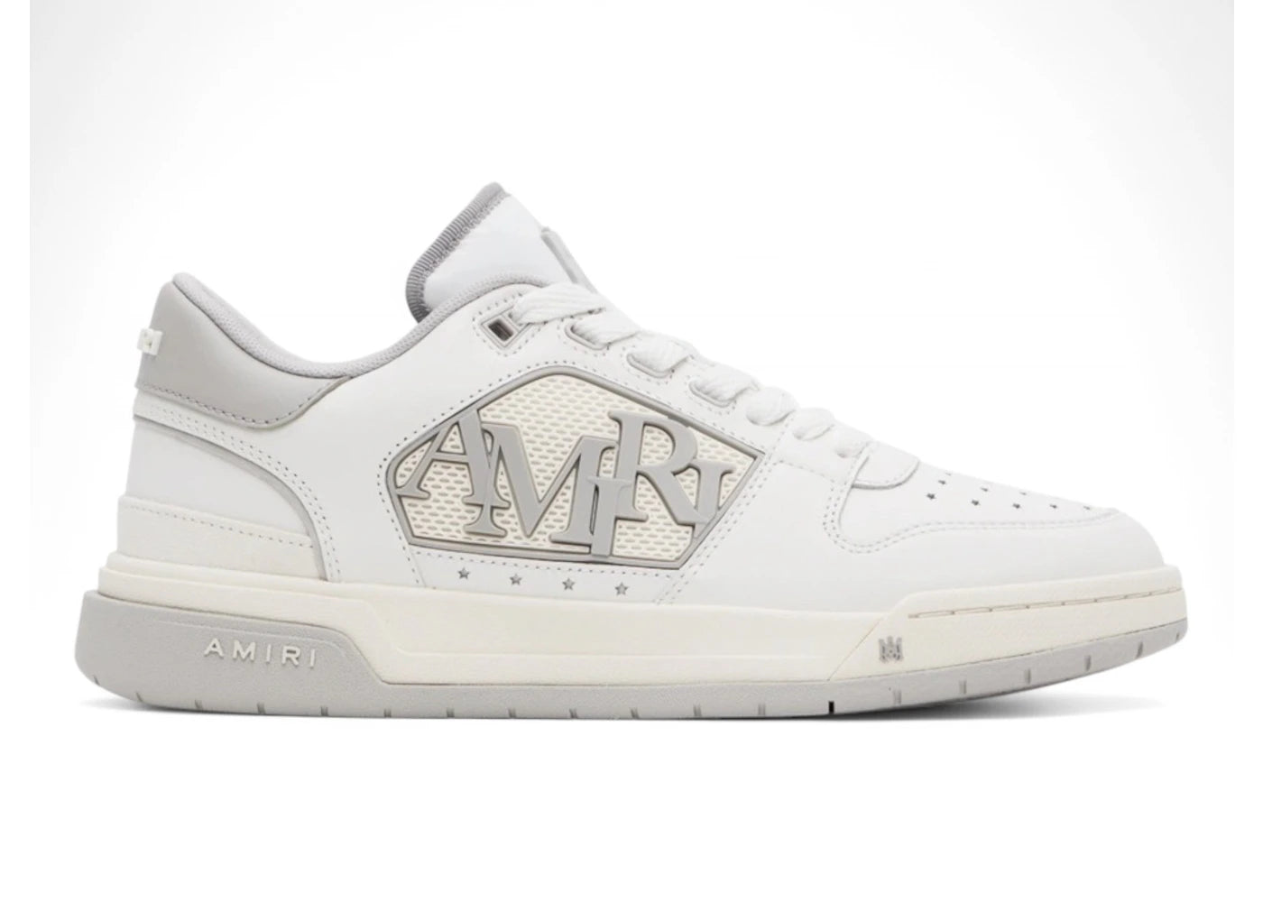 Amiri Classic Low White Grey
