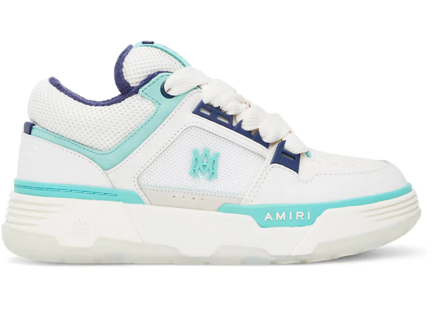 Amiri Ma-1 White Light Blue