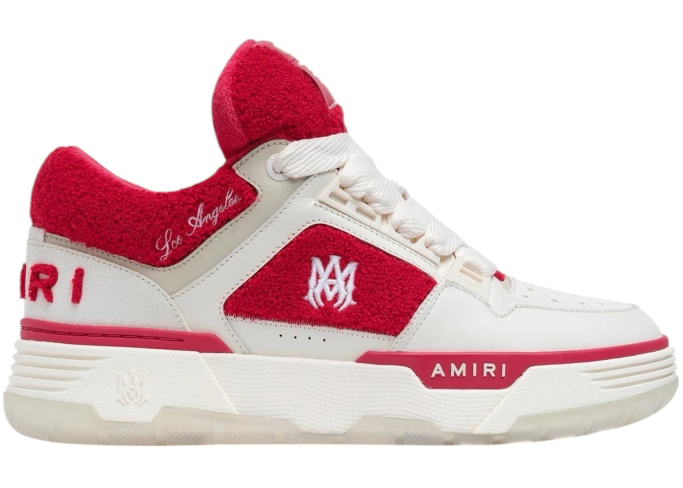 Amiri Ma-1 Varsity White Red