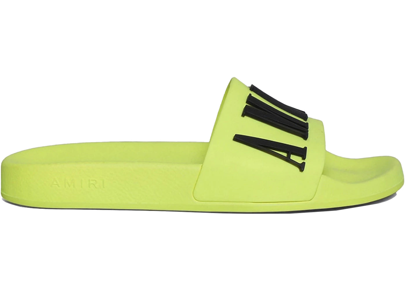 Amiri Pool Slide Debossed Volt Black UK