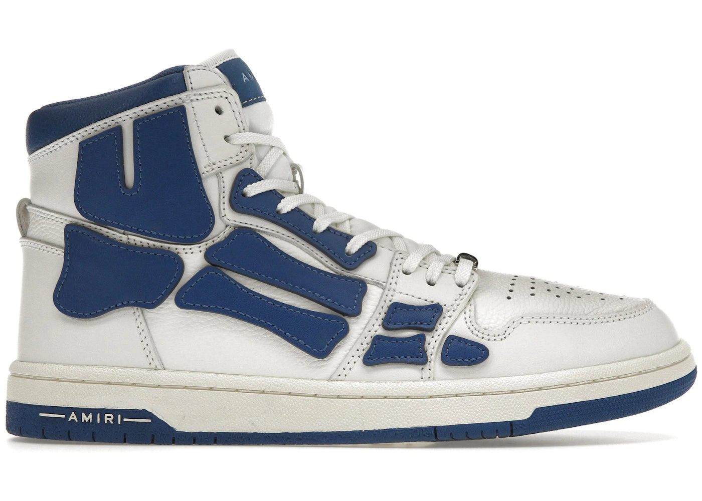 Amiri Skel Panelled High Top White Blue