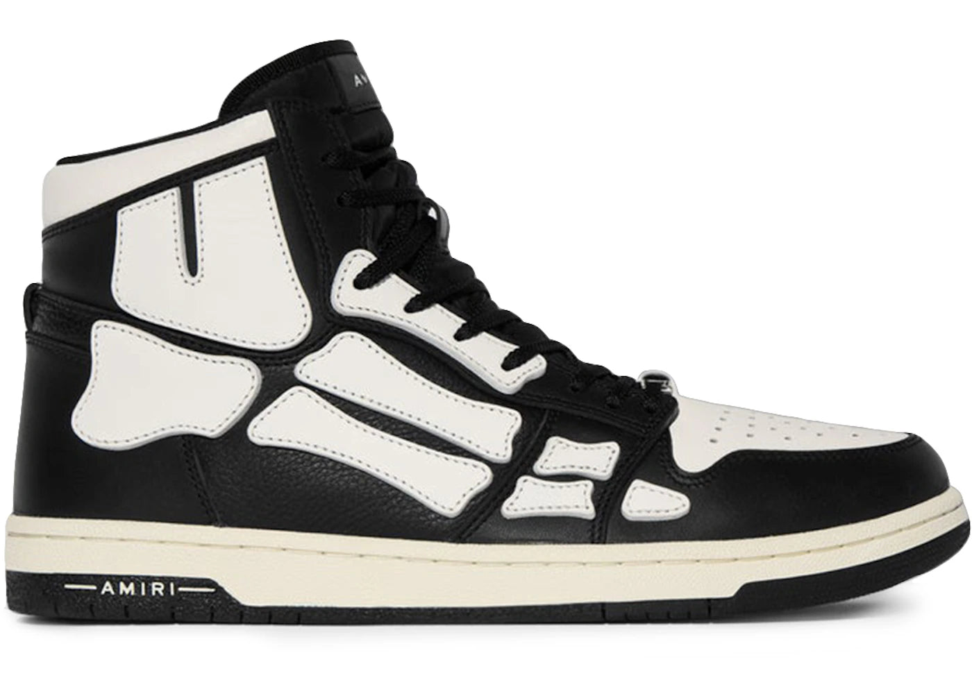 Amiri Skel Top Hi Black Black White