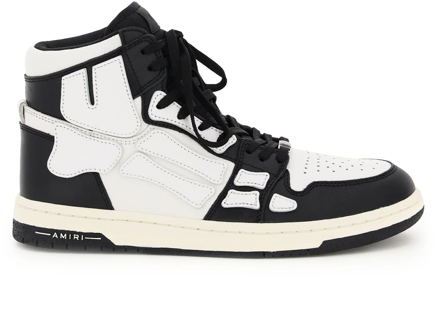 Amiri Skel Top Hi Black White Black