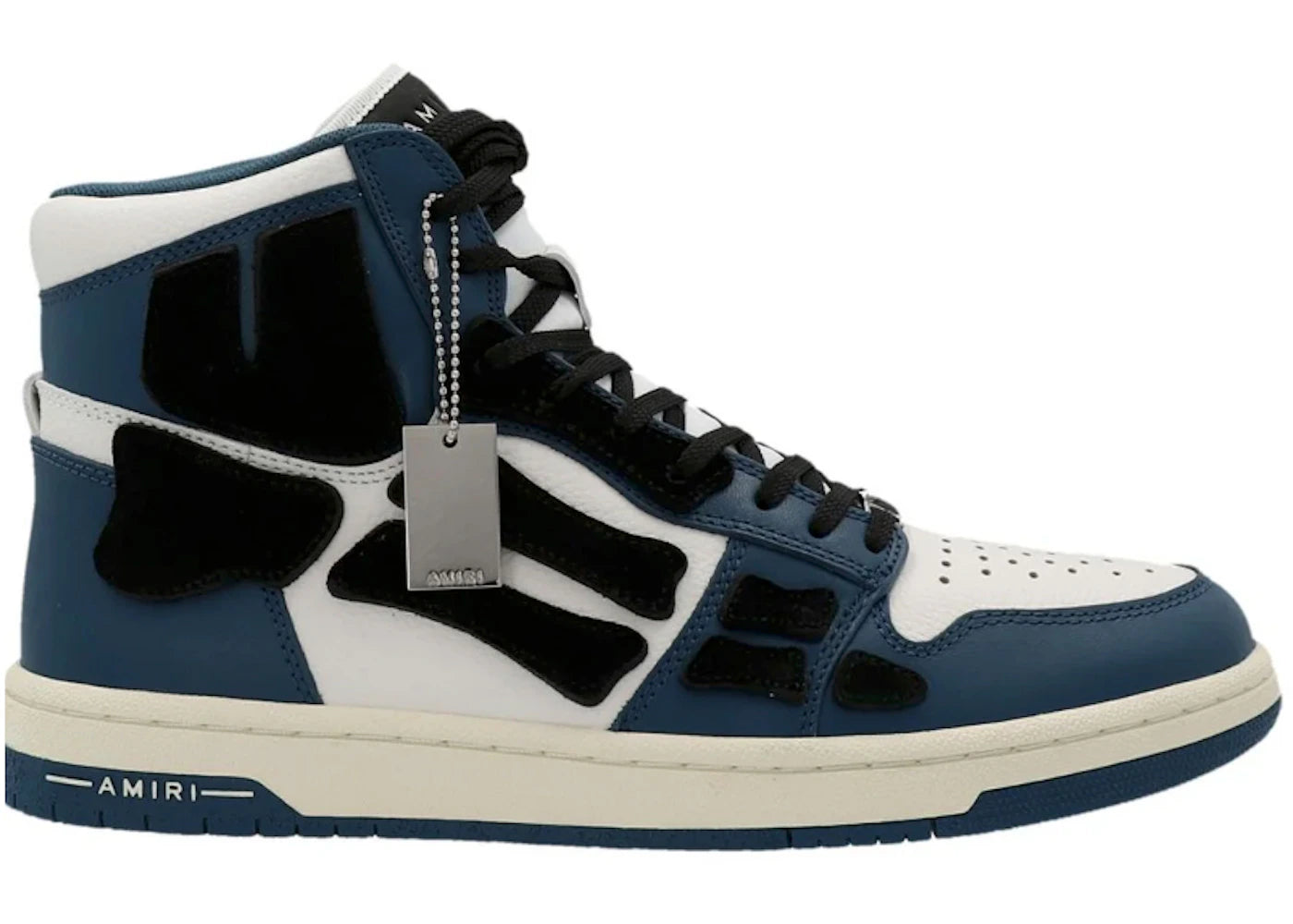 Amiri Skel Top Hi Navy White