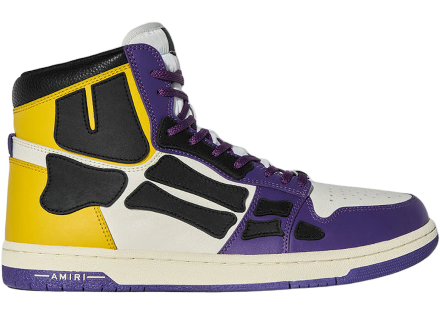 Amiri Skel Top Hi Purple Gold Black White