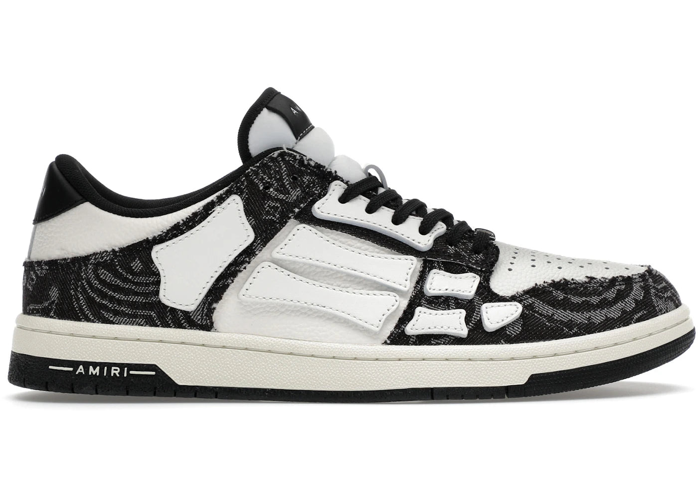 Amiri Skel Top Low Bandana Denim Black