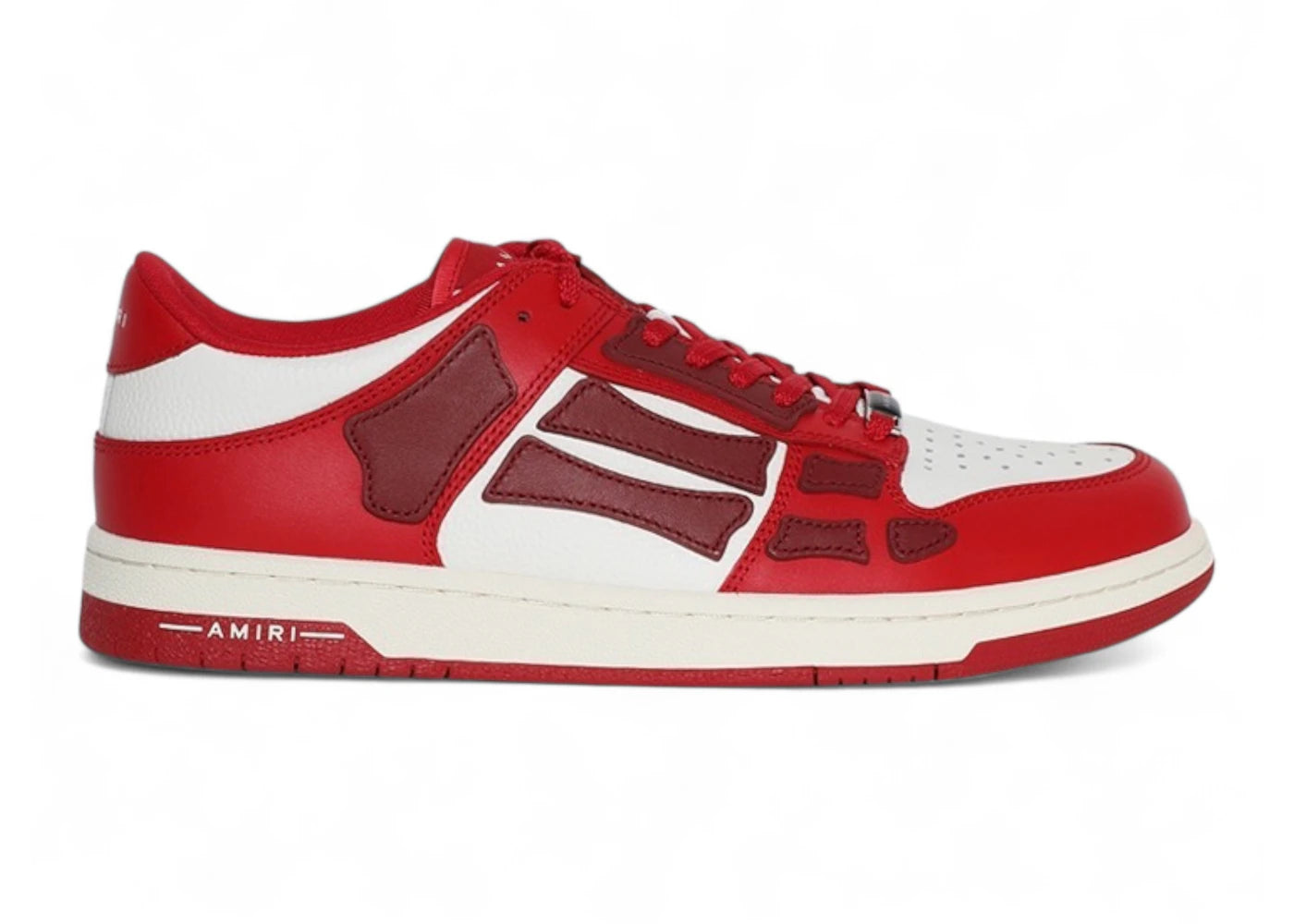 Amiri Skel Top Low Red White Burgundy