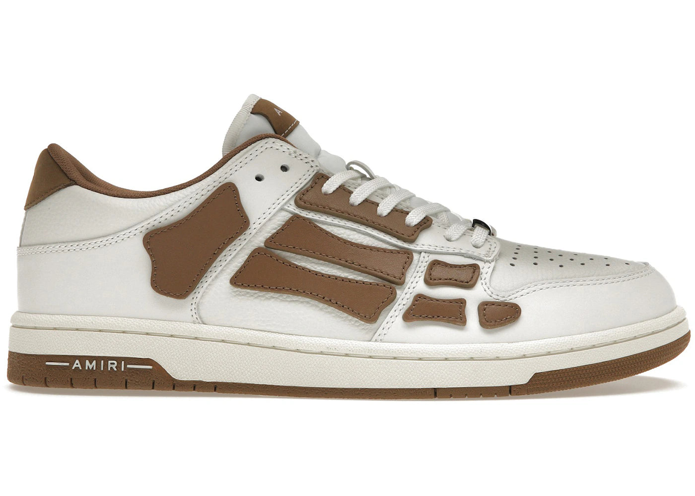 Amiri Skel Top Low White Brown White