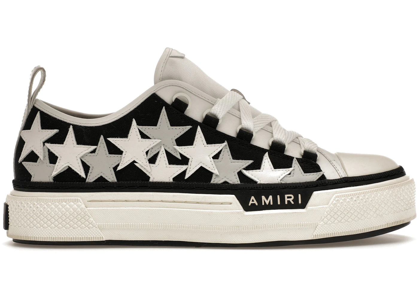 Amiri Stars Court Low Black White