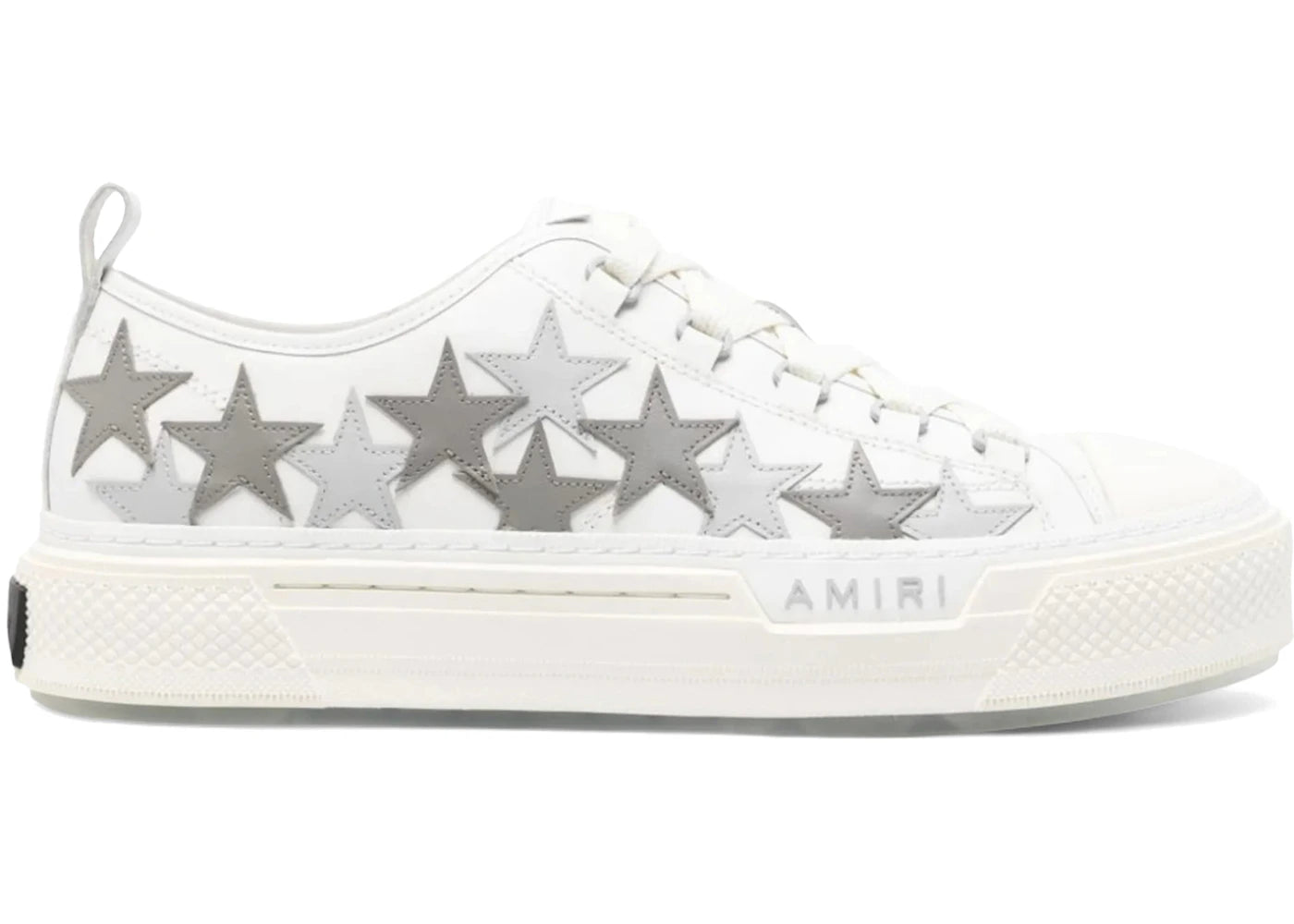 Amiri Stars Court Low White Grey