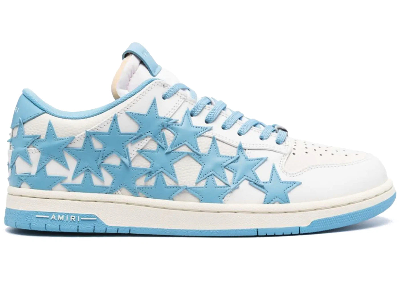 Amiri Stars Low Top White Blue