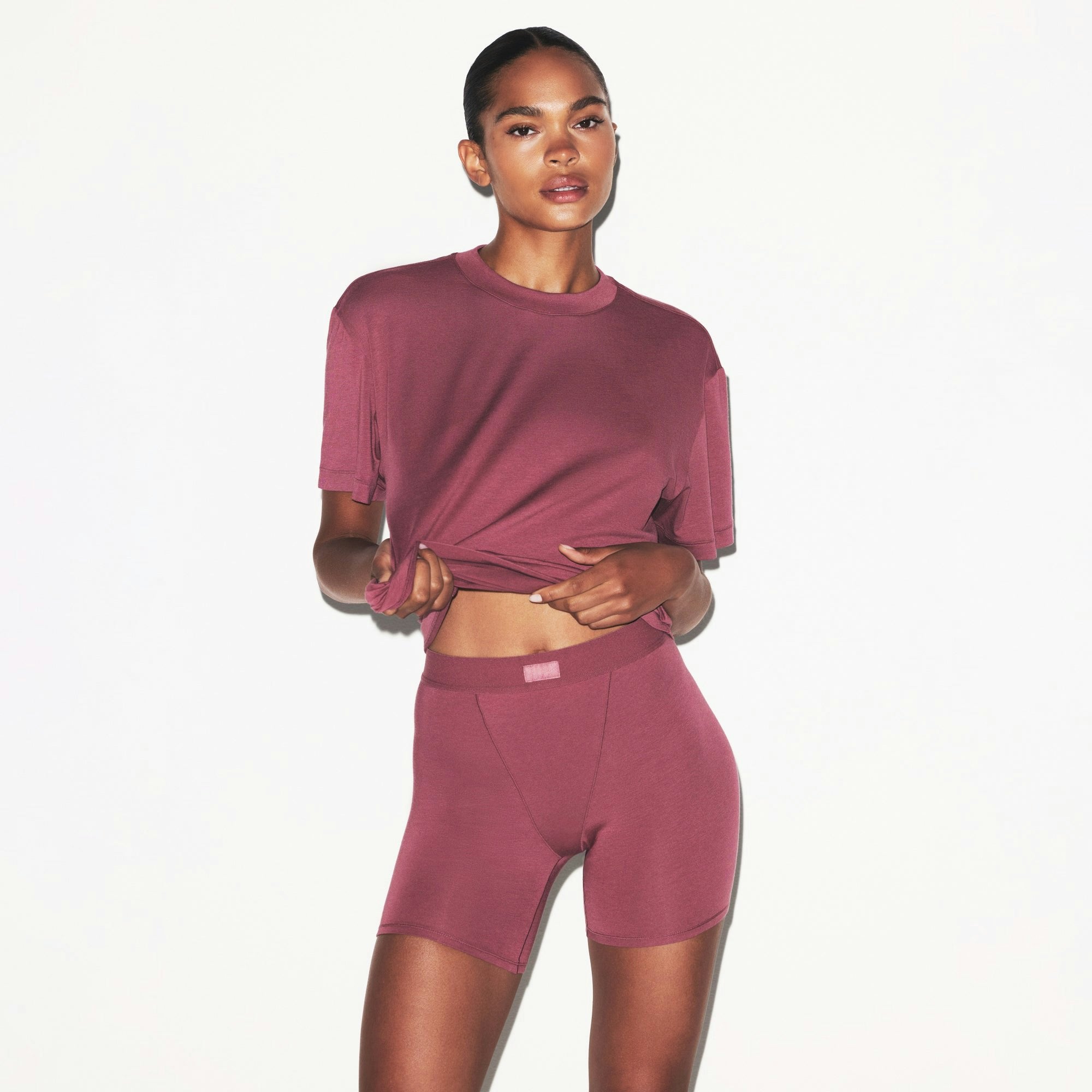 Skims Boyfriend Boxer Beet