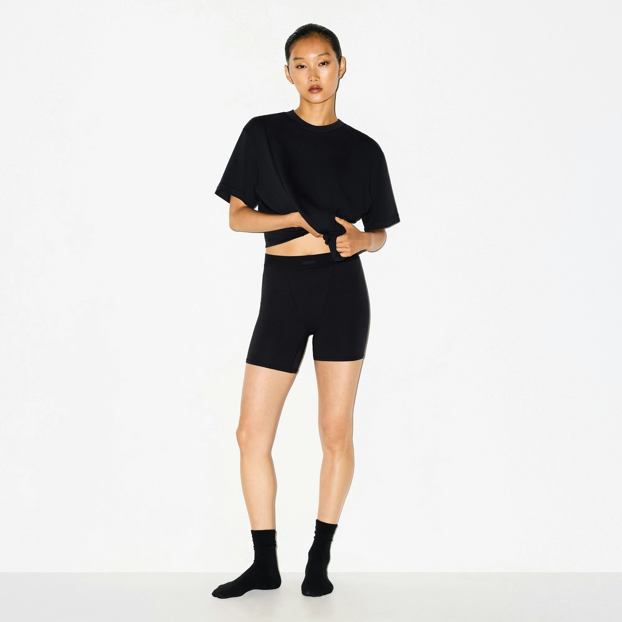 Skims Boyfriend Boxer Onyx