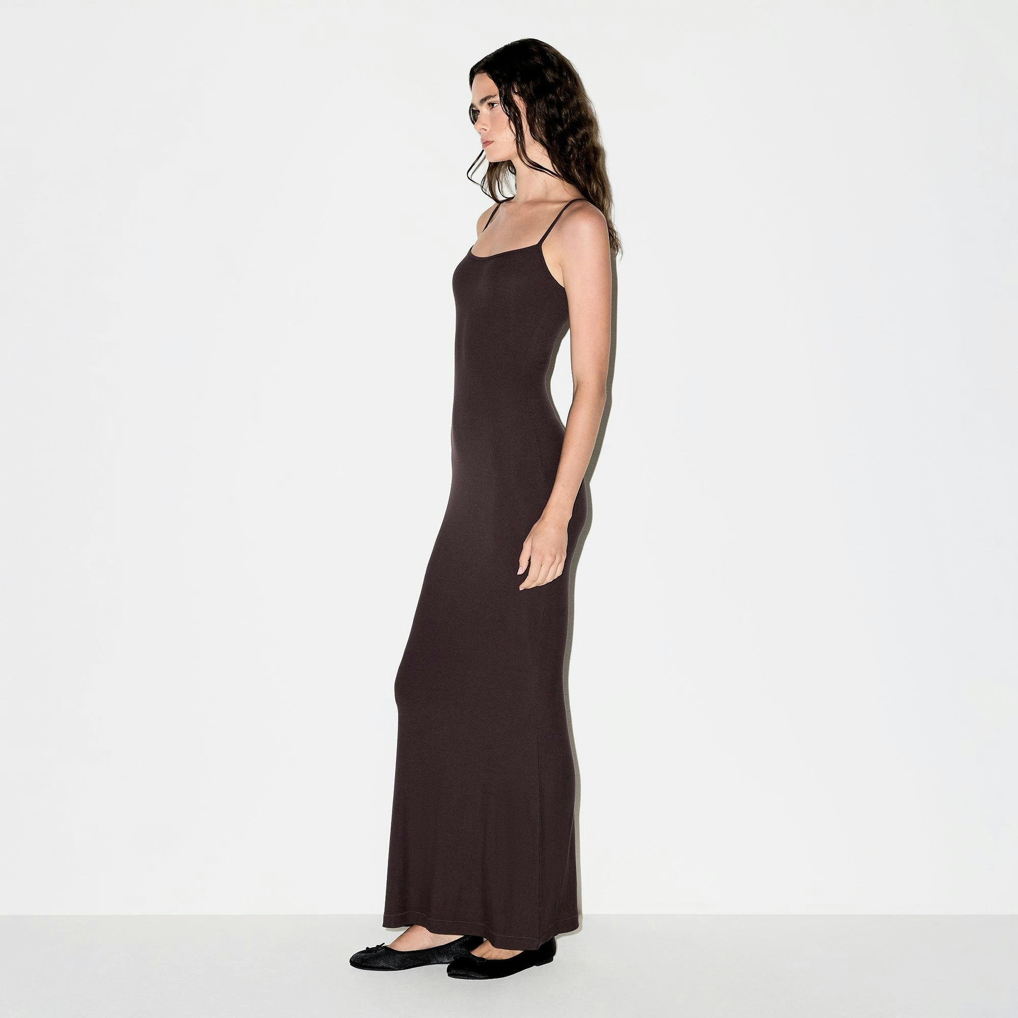 SOFT LOUNGE LONG SLIP DRESS
