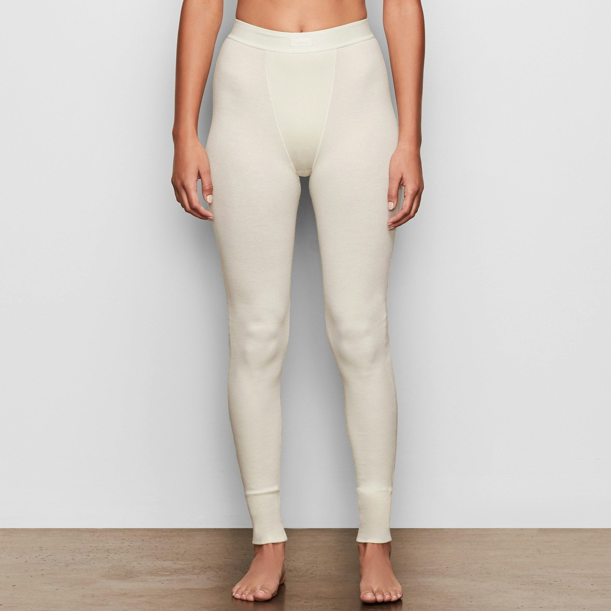 Skims Cotton Rib Legging Bone