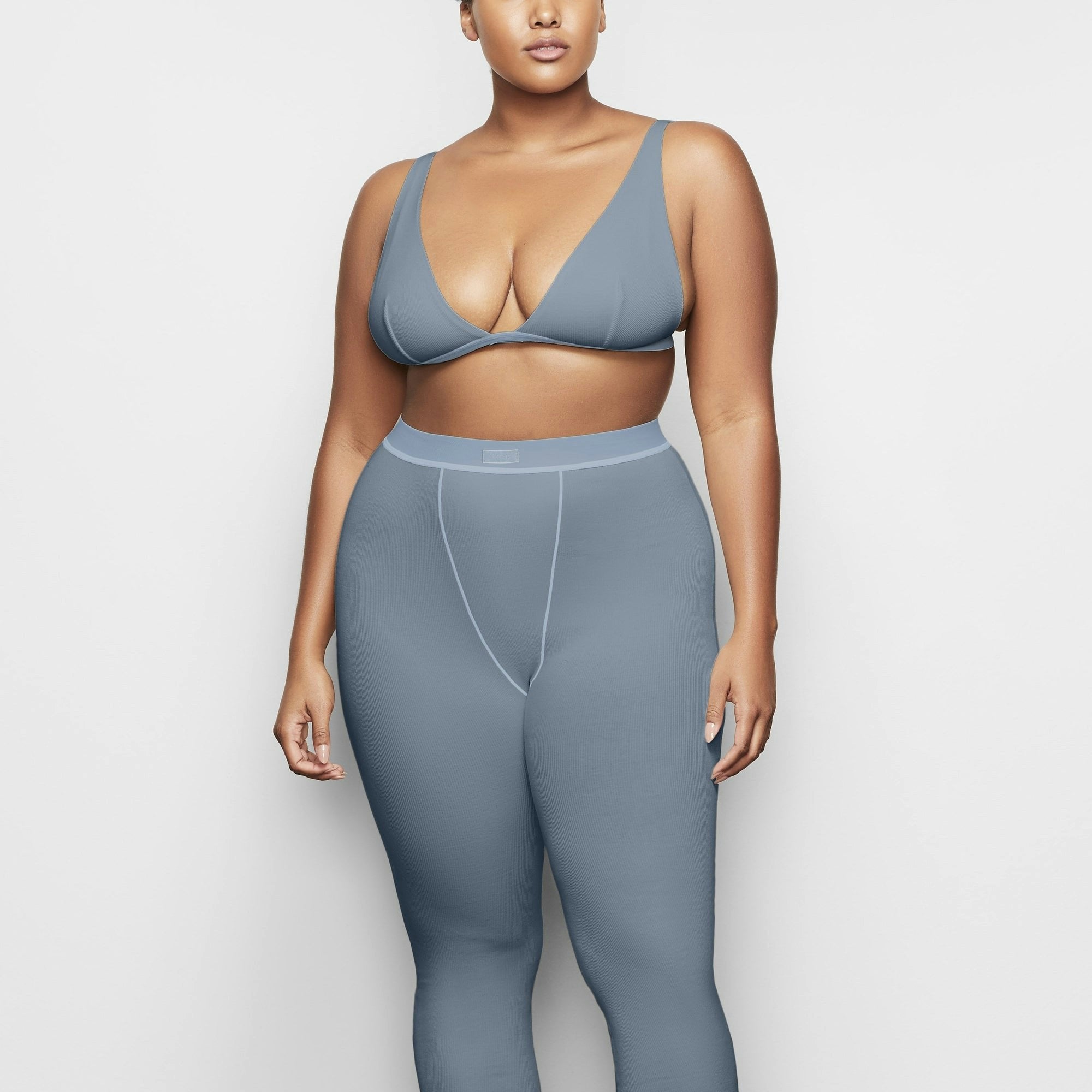 Skims Cotton Rib Legging Kyanite
