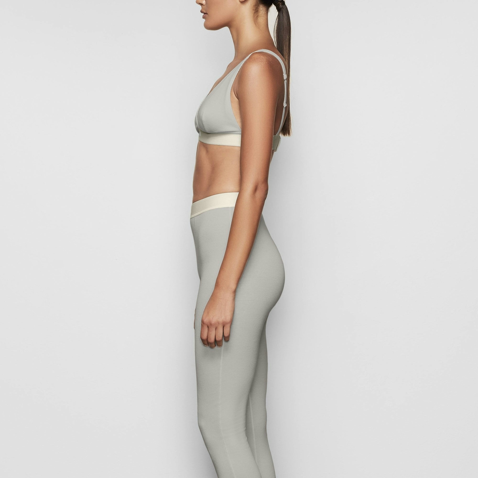 Skims Cotton Rib Legging Mineral
