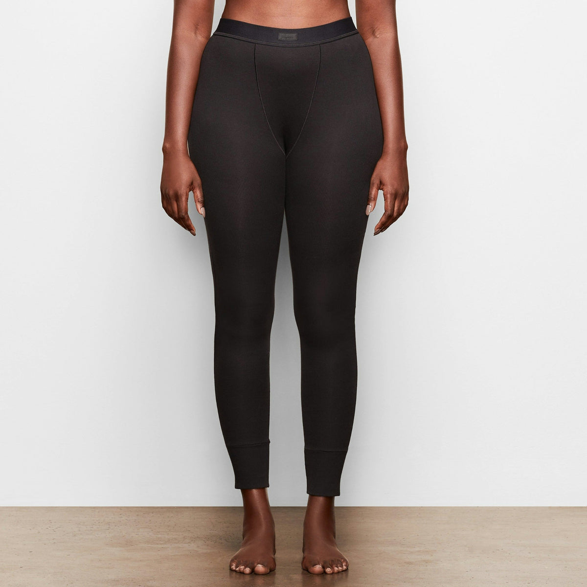Skims Cotton Rib Legging Soot
