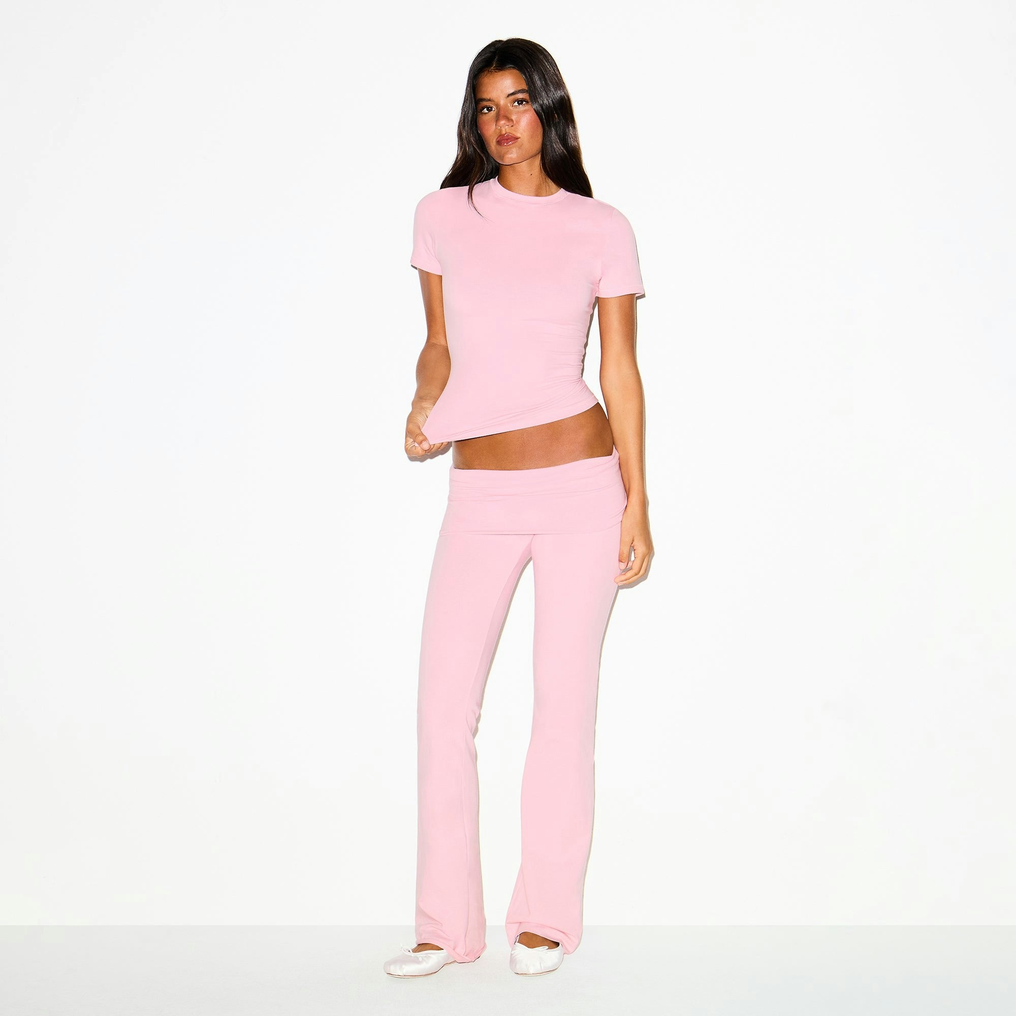 COTTON JERSEY FOLDOVER PANT