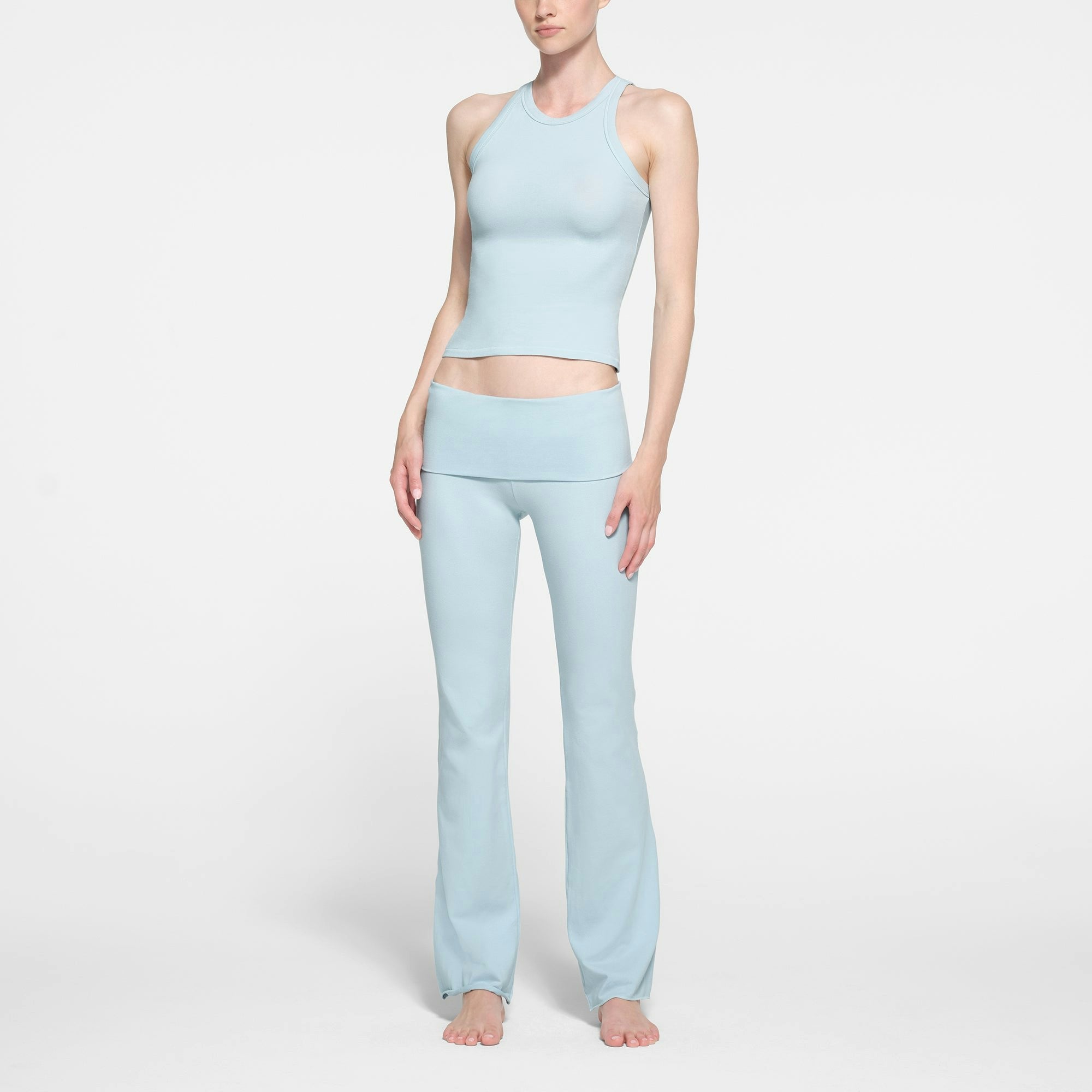 COTTON JERSEY FOLDOVER PANT