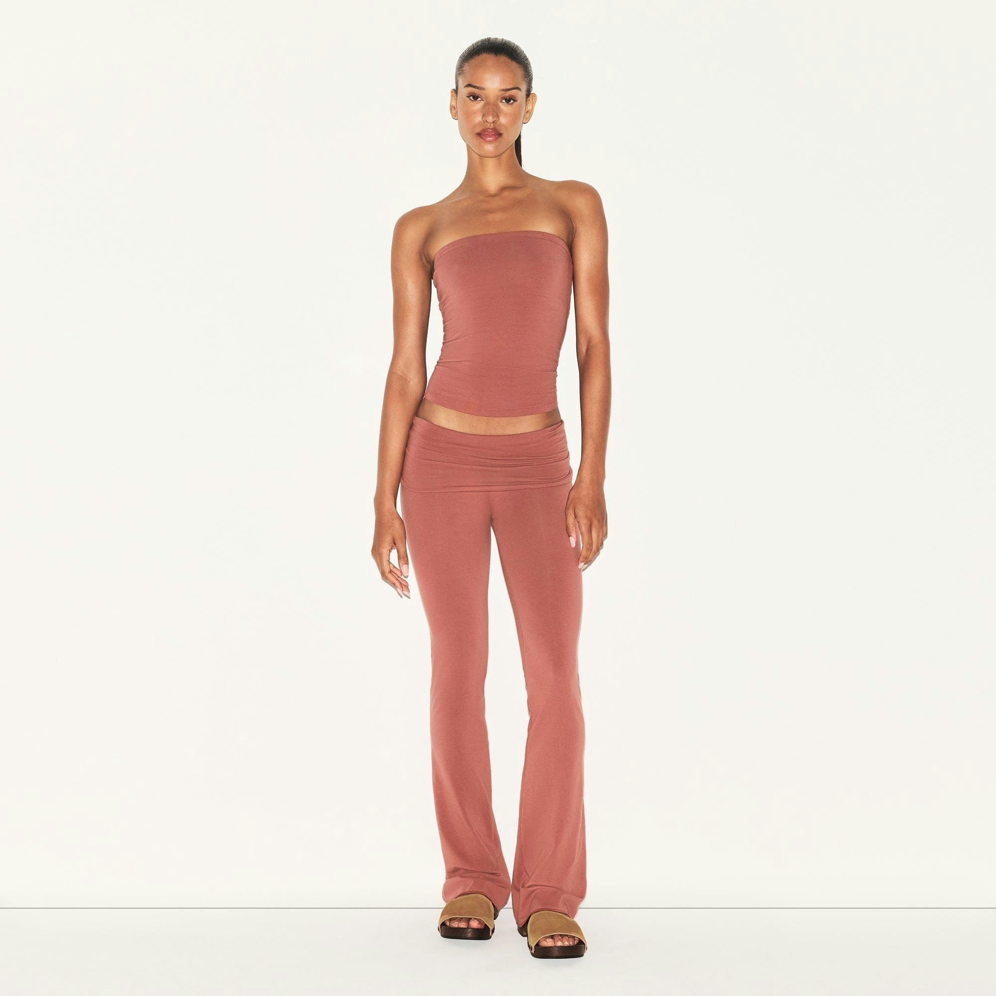 COTTON JERSEY FOLDOVER PANT