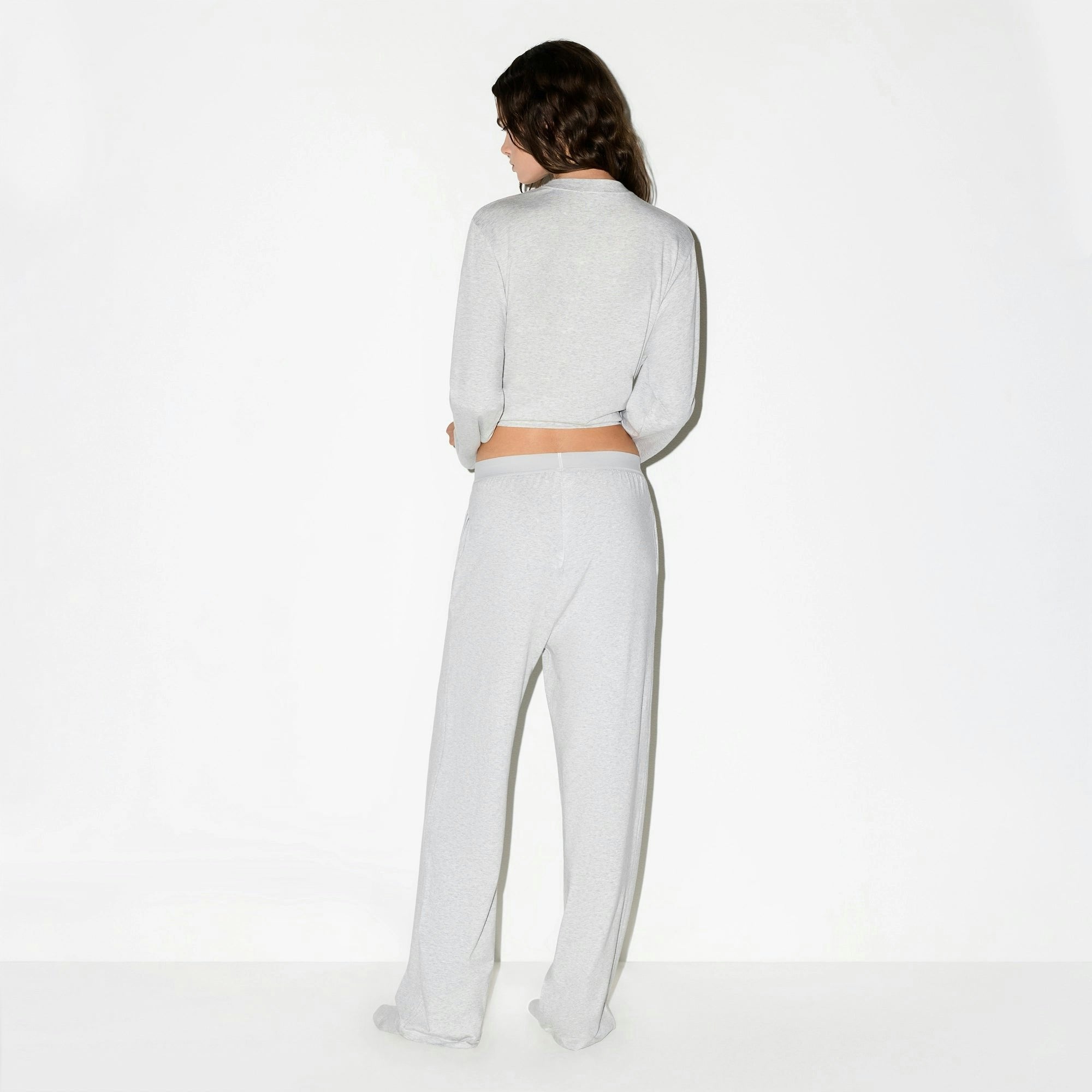 Skims Boyfriend Loose Pant Light Heather Grey