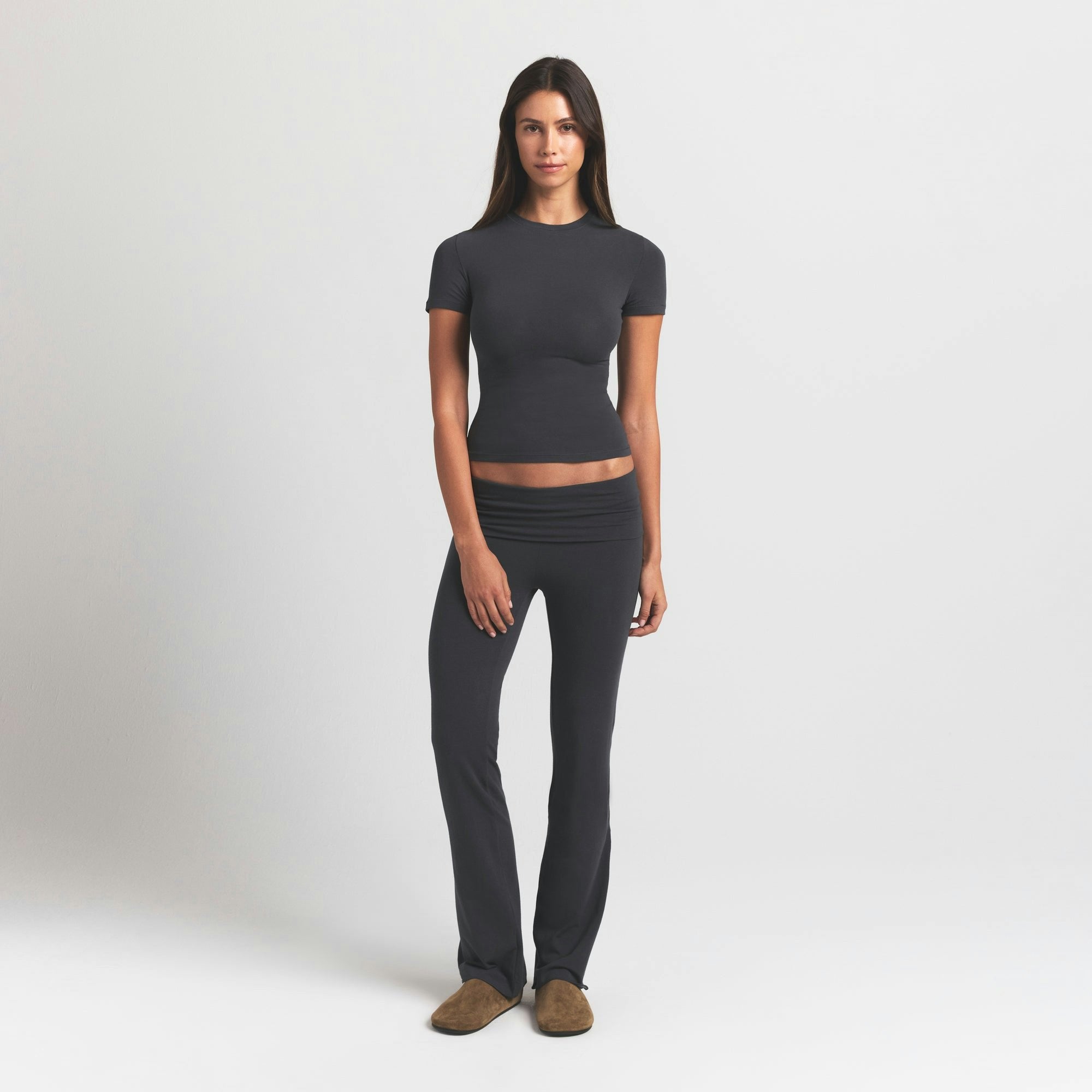 Skims Cotton Jersey T-Shirt Ash