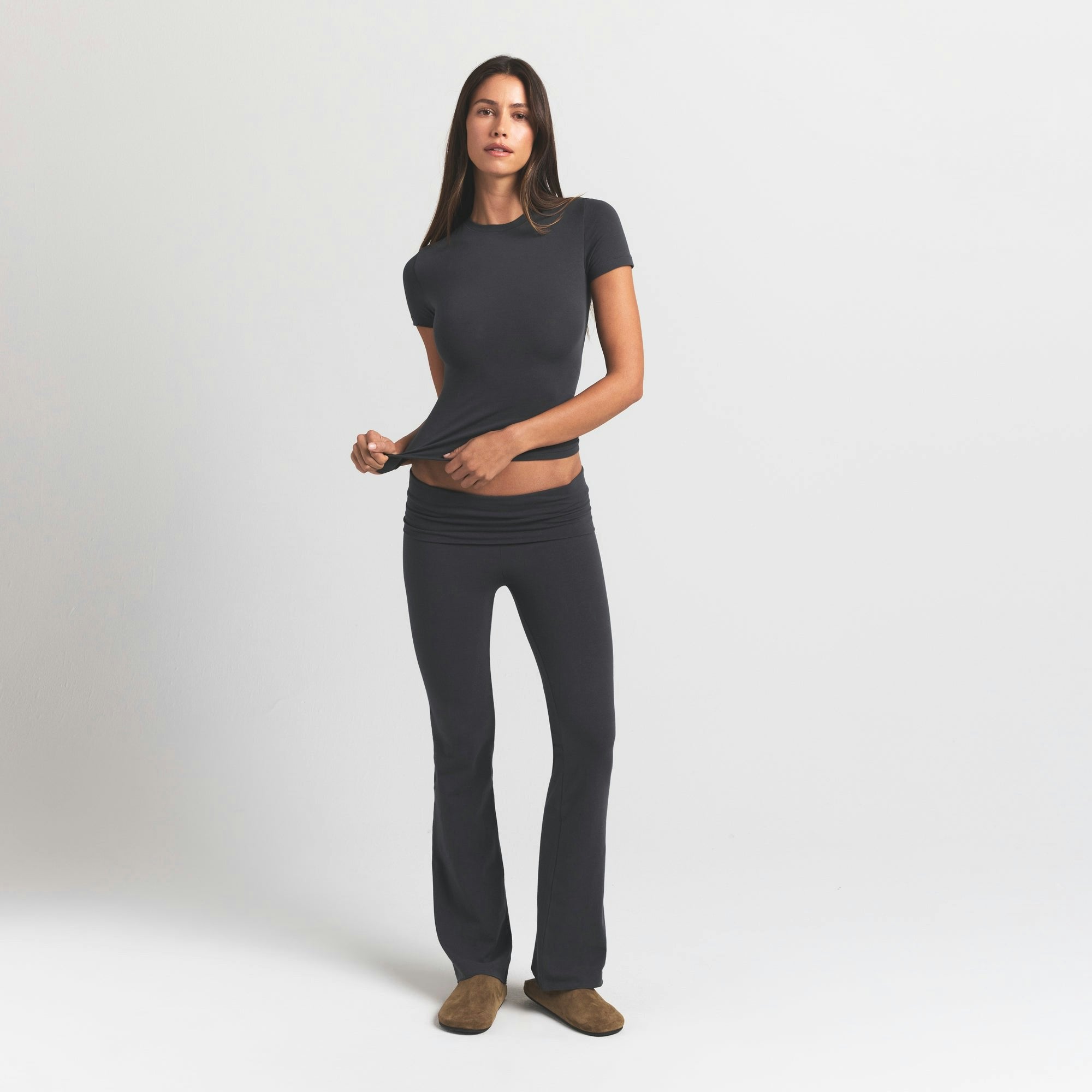 Skims Cotton Jersey T-Shirt Ash