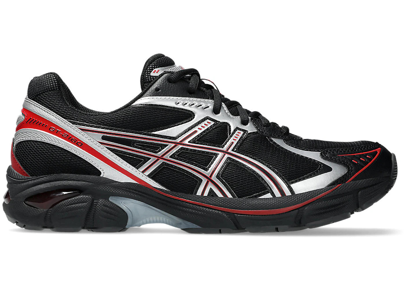 asics gt-2160 black pure silver red