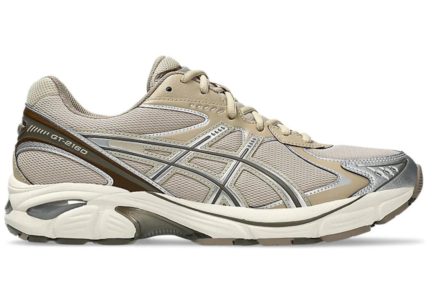 asics gt-2160 feather grey brown storm