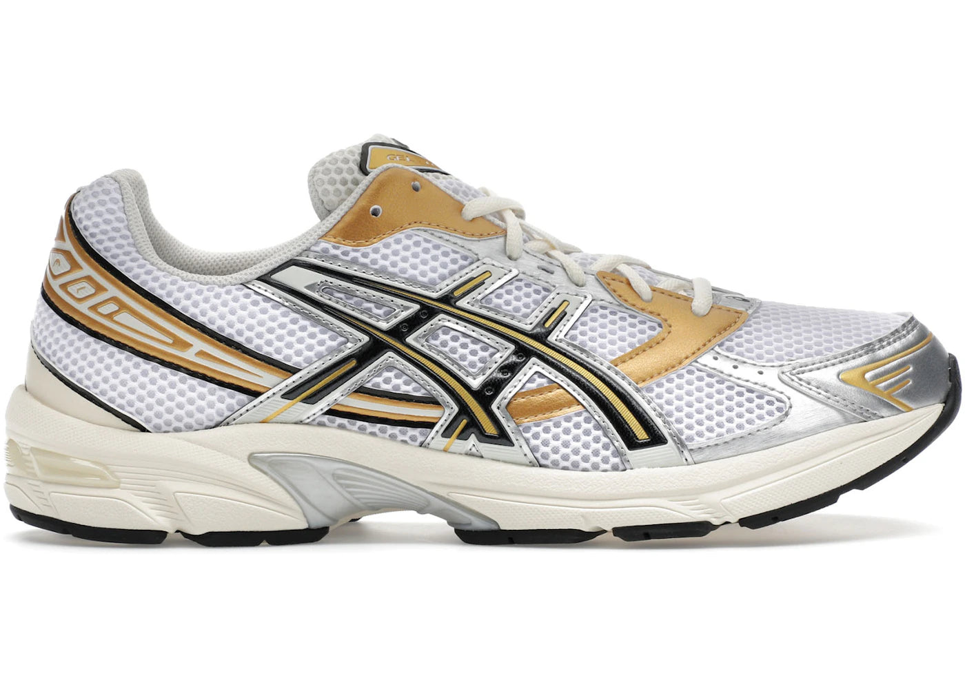 asics gel-1130 white black gold